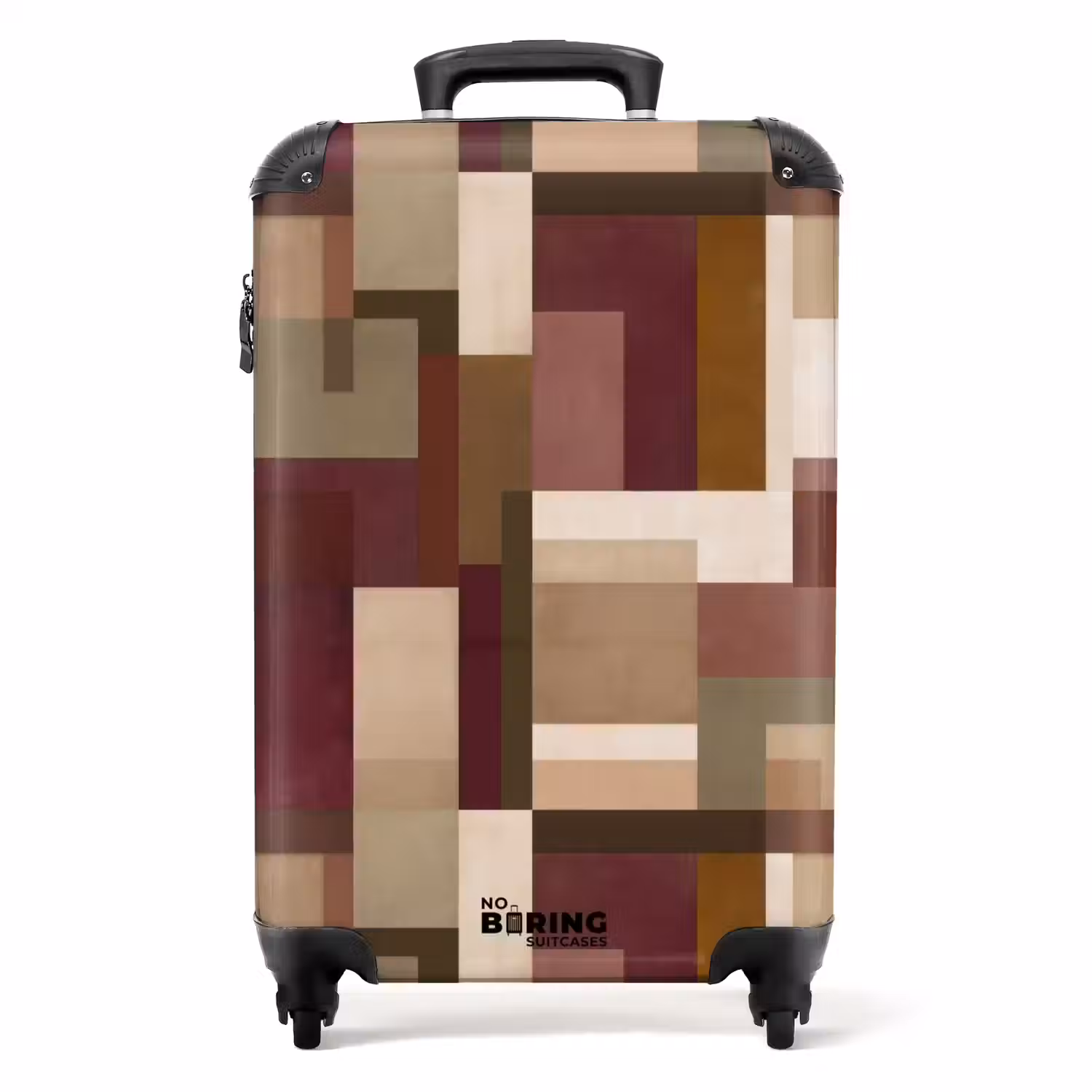 Modern - Geometrie - Kleurrijk NBS - Handbagage koffer - Volwassenen Unisex middel -productfoto_recht