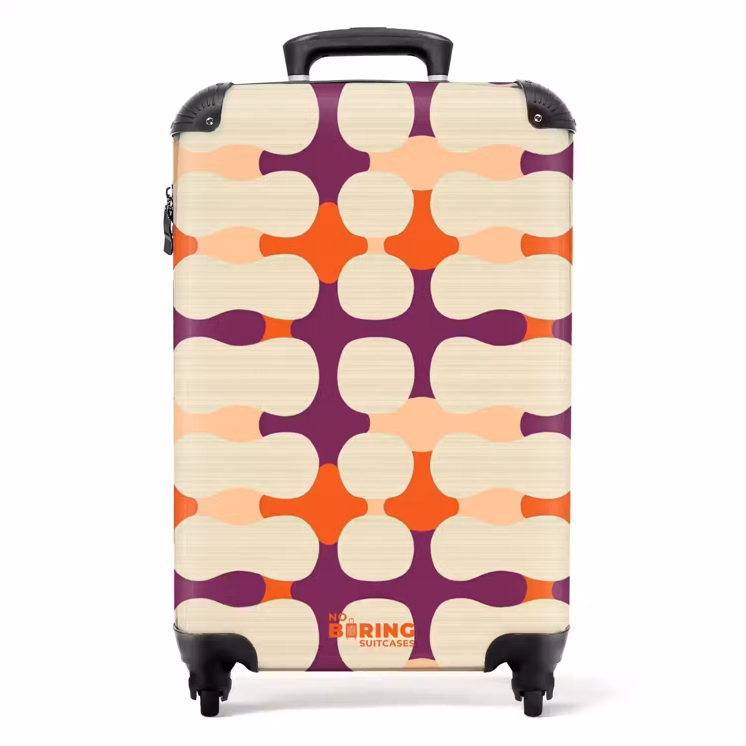 Modern - Patroon - Kleurrijk NBS - Handbagage koffer - Volwassenen Unisex middel -productfoto_recht