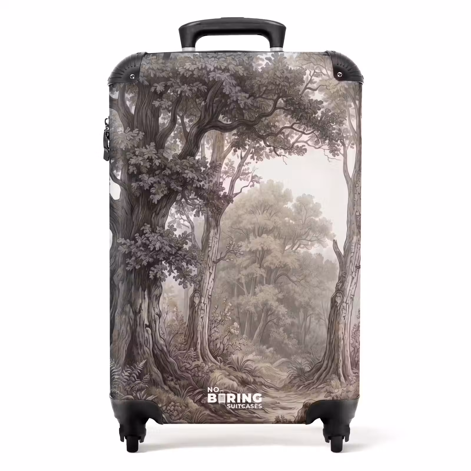 Koffer - Natuur - Bos - Eik - Natuur - Bos - Eik NBS - Handbagage koffer - Volwassenen Unisex middel