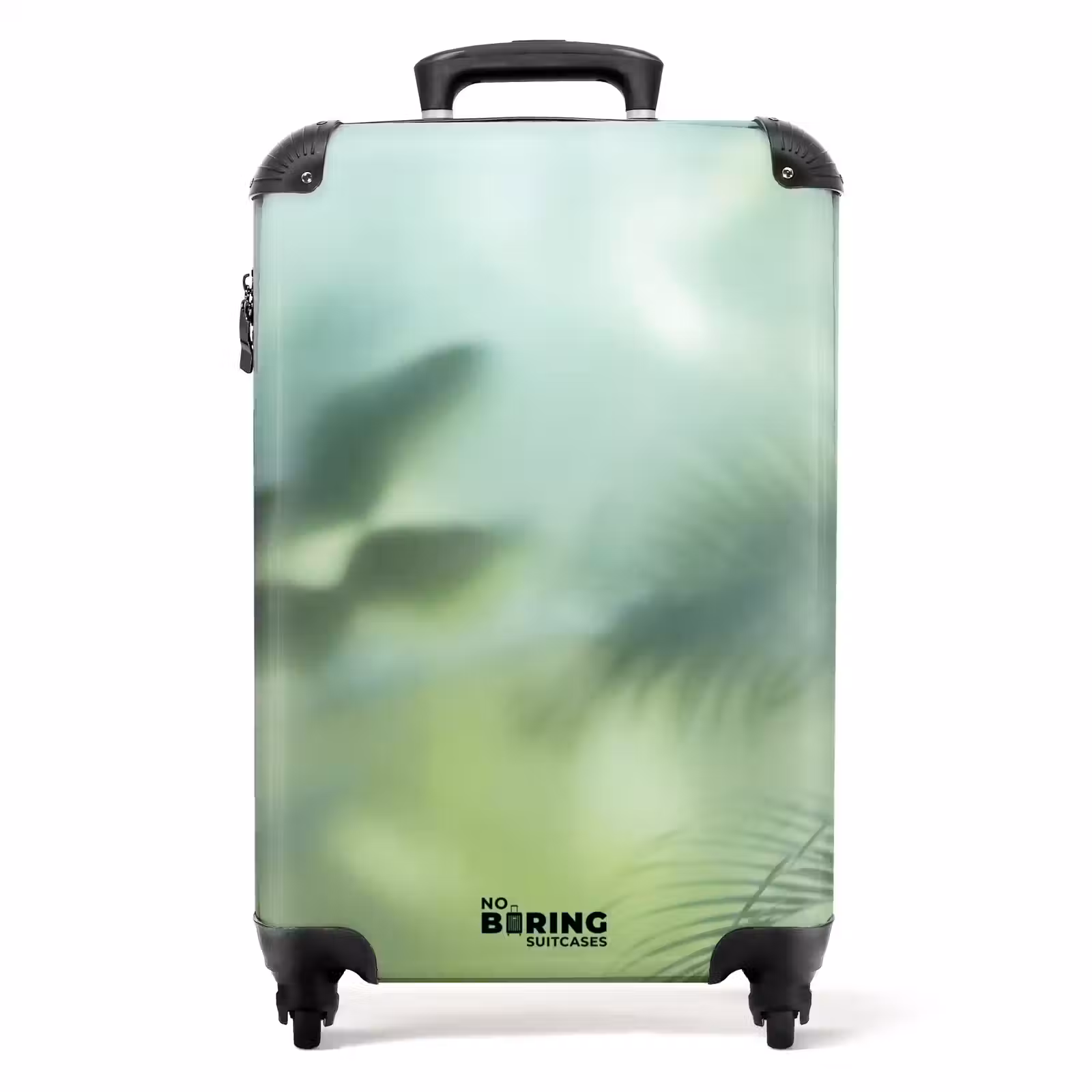 Koffer - Natuur - Vervaagd - Groen - Abstract - Modern - Natuur - Vervaagd - Groen - Abstract - Modern NBS - Handbagage koffer - Volwassenen Unisex middel