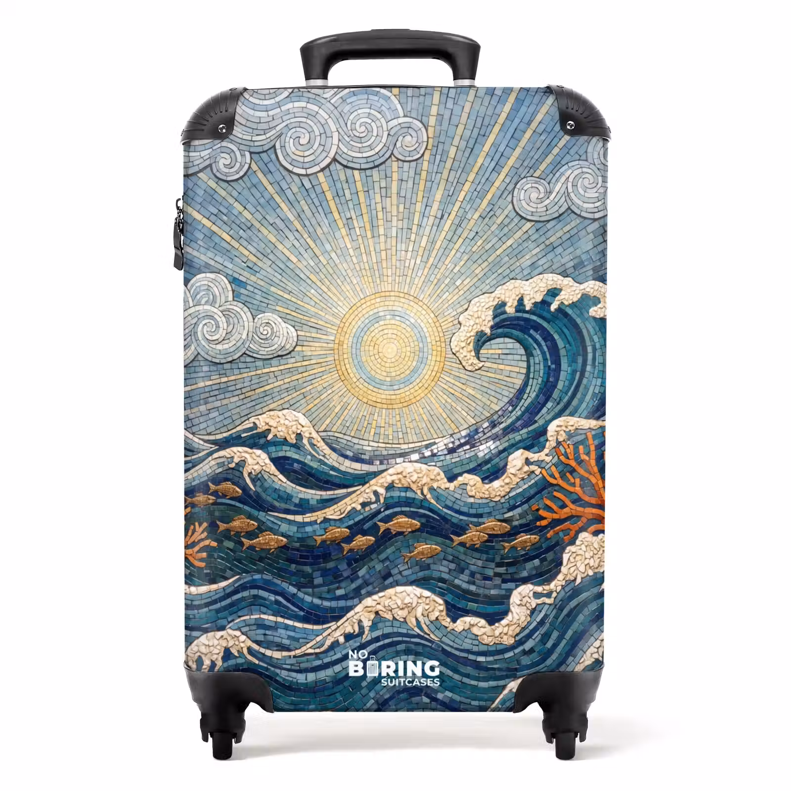 Koffer - Onderwater - Koraal - Vis - Natuur - Kunst - Onderwater - Koraal - Vis - Natuur - Kunst NBS - Handbagage koffer - Volwassenen Unisex middel