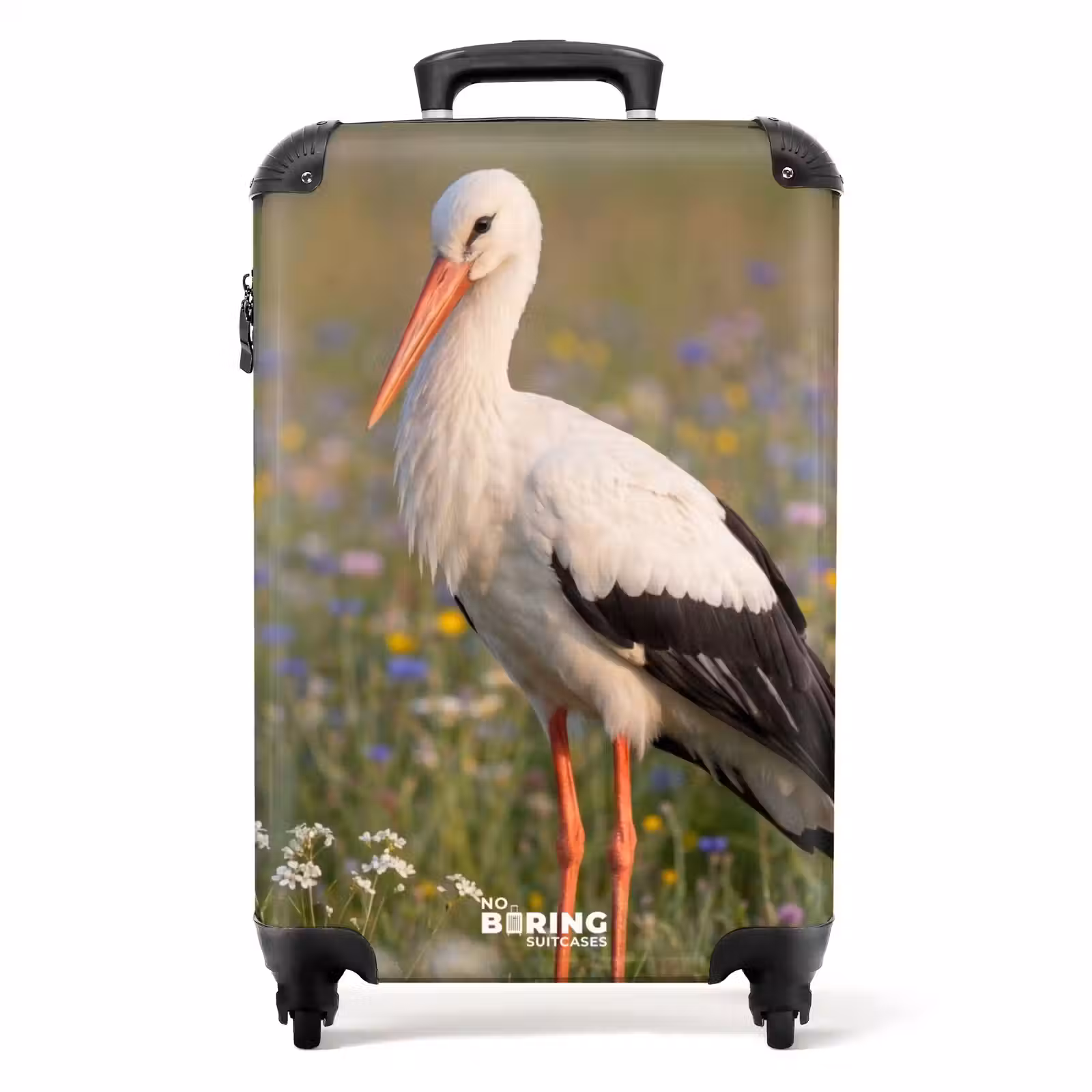 Koffer - Ooienvaar - Bloemen - Weide - Kleurrijk - Ooienvaar - Bloemen - Weide - Kleurrijk NBS - Handbagage koffer - Volwassenen Unisex middel