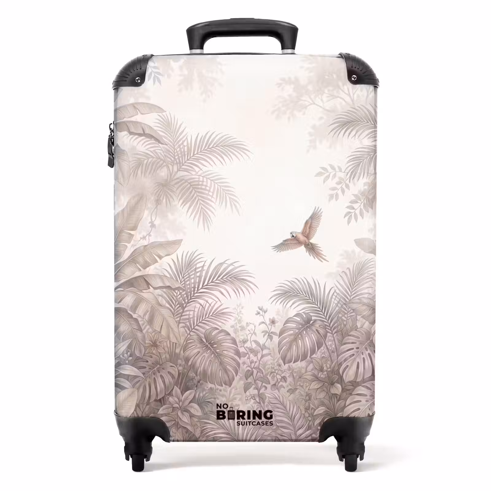 Koffer - Papagaai - Jungle - Tropisch - Papagaai - Jungle - Tropisch NBS - Handbagage koffer - Volwassenen Unisex middel