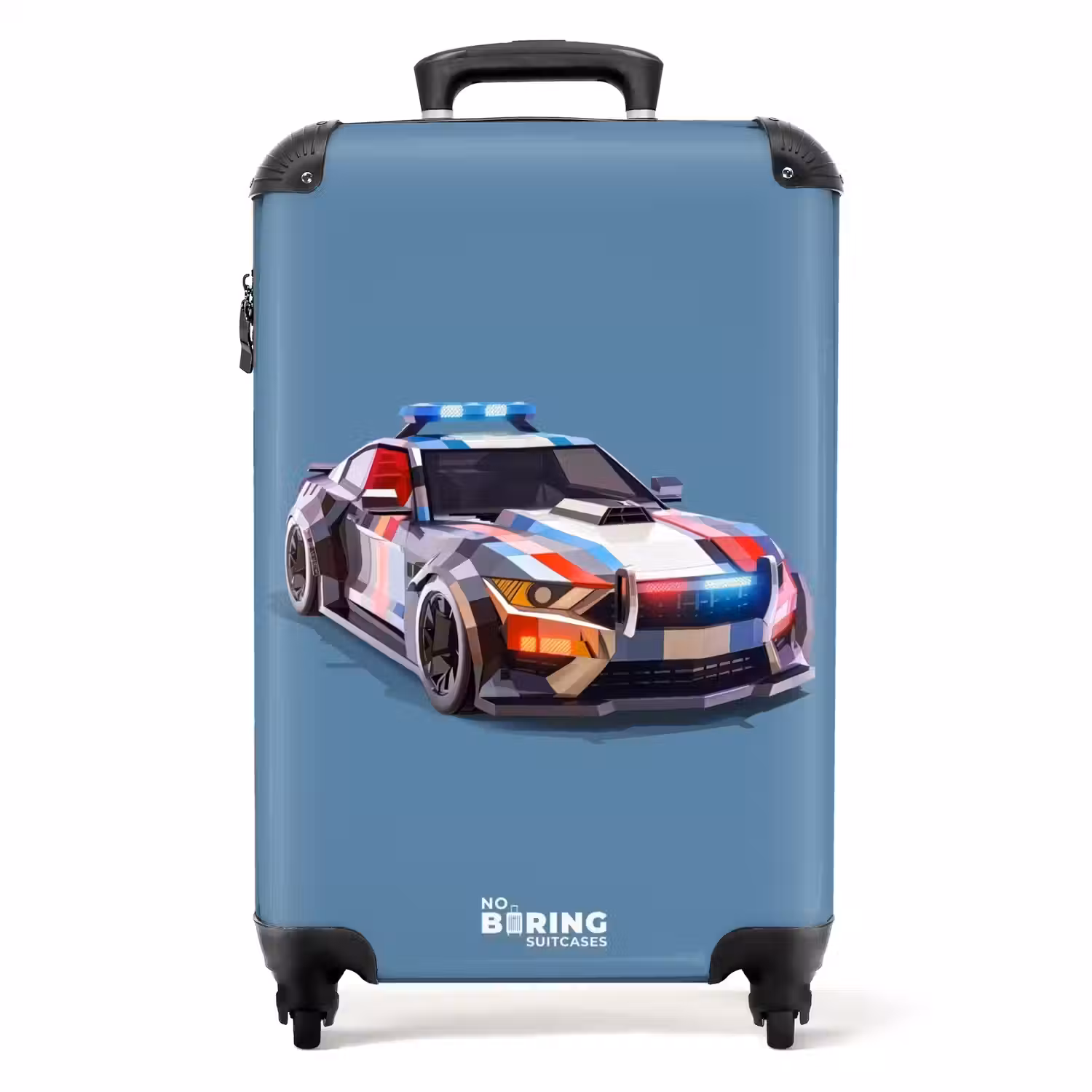 Pijlsnelle politieauto NBS - Handbagage koffer - Unisex middel -productfoto_recht