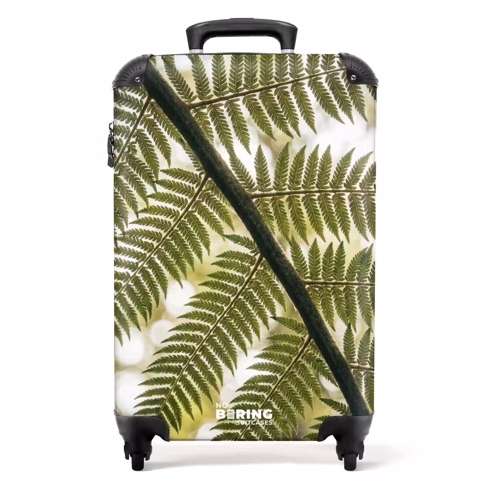 Koffer - Plant - Blad - Natuur - Groen - Detail - Plant - Blad - Natuur - Groen - Detail NBS - Handbagage koffer - Volwassenen Unisex middel