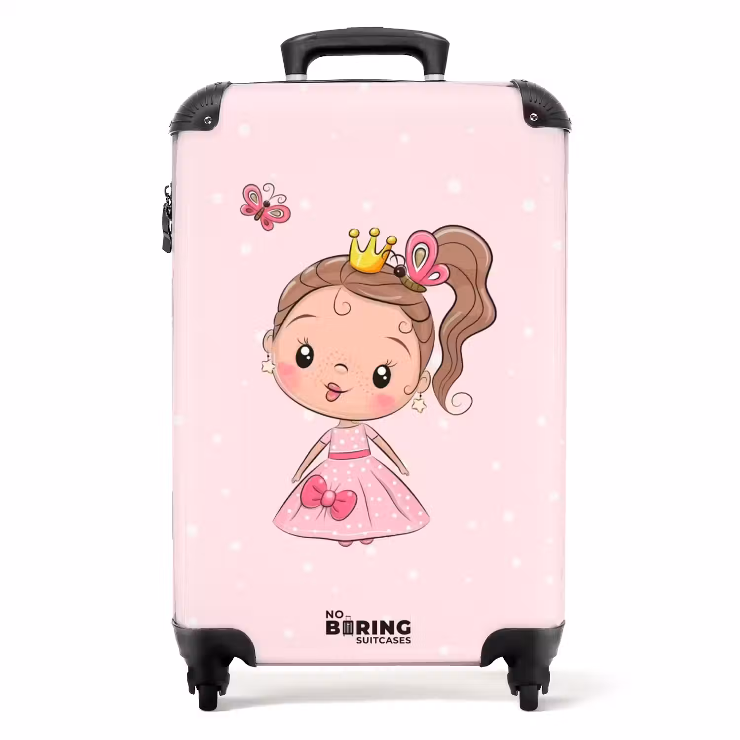 Prinsesje roze NBS - Handbagage koffer - Unisex middel -productfoto_recht