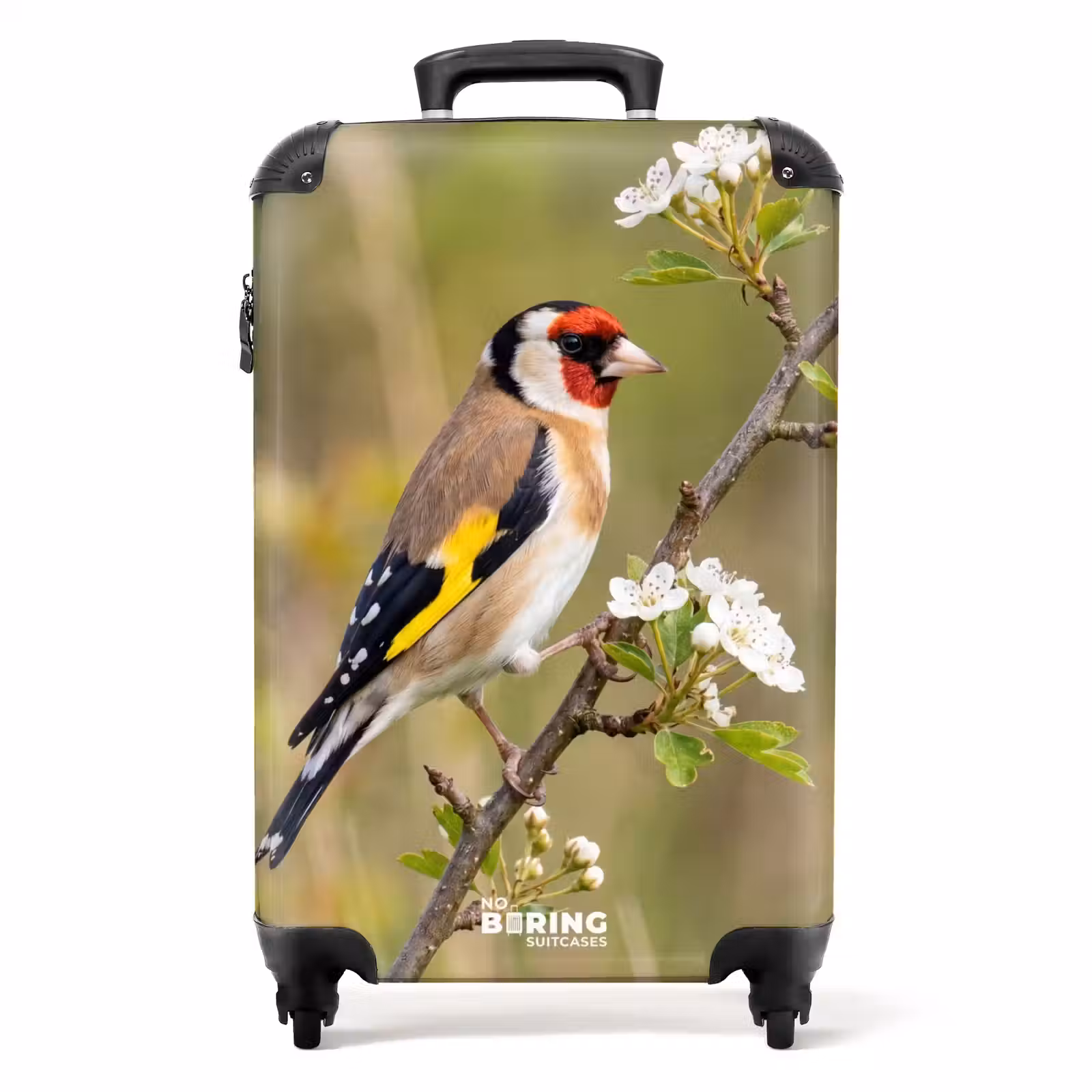 Koffer - Putter - Bloesem - Lente - Natuur - Kleurrijk - Putter - Bloesem - Lente - Natuur - Kleurrijk NBS - Handbagage koffer - Volwassenen Unisex middel