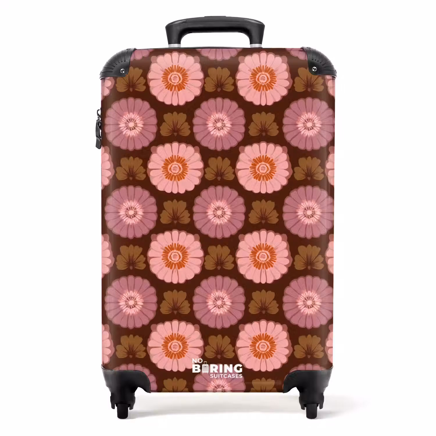 Retro - Madelief - Roze NBS - Handbagage koffer - Volwassenen Unisex middel -productfoto_recht