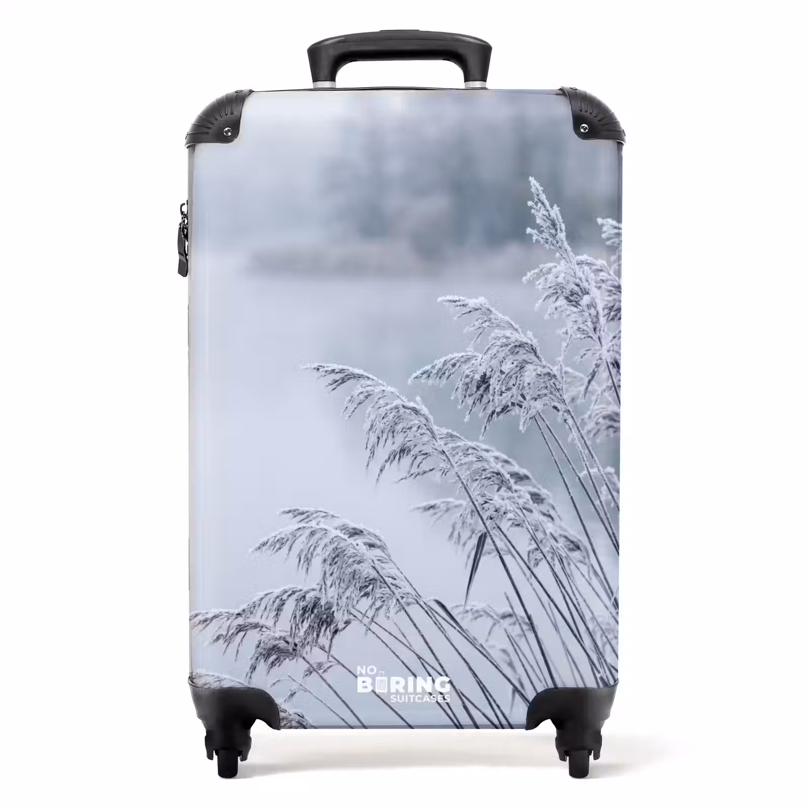 Koffer - Riet - Bevroren - Winter - Natuur - Riet - Bevroren - Winter - Natuur NBS - Handbagage koffer - Volwassenen Unisex middel