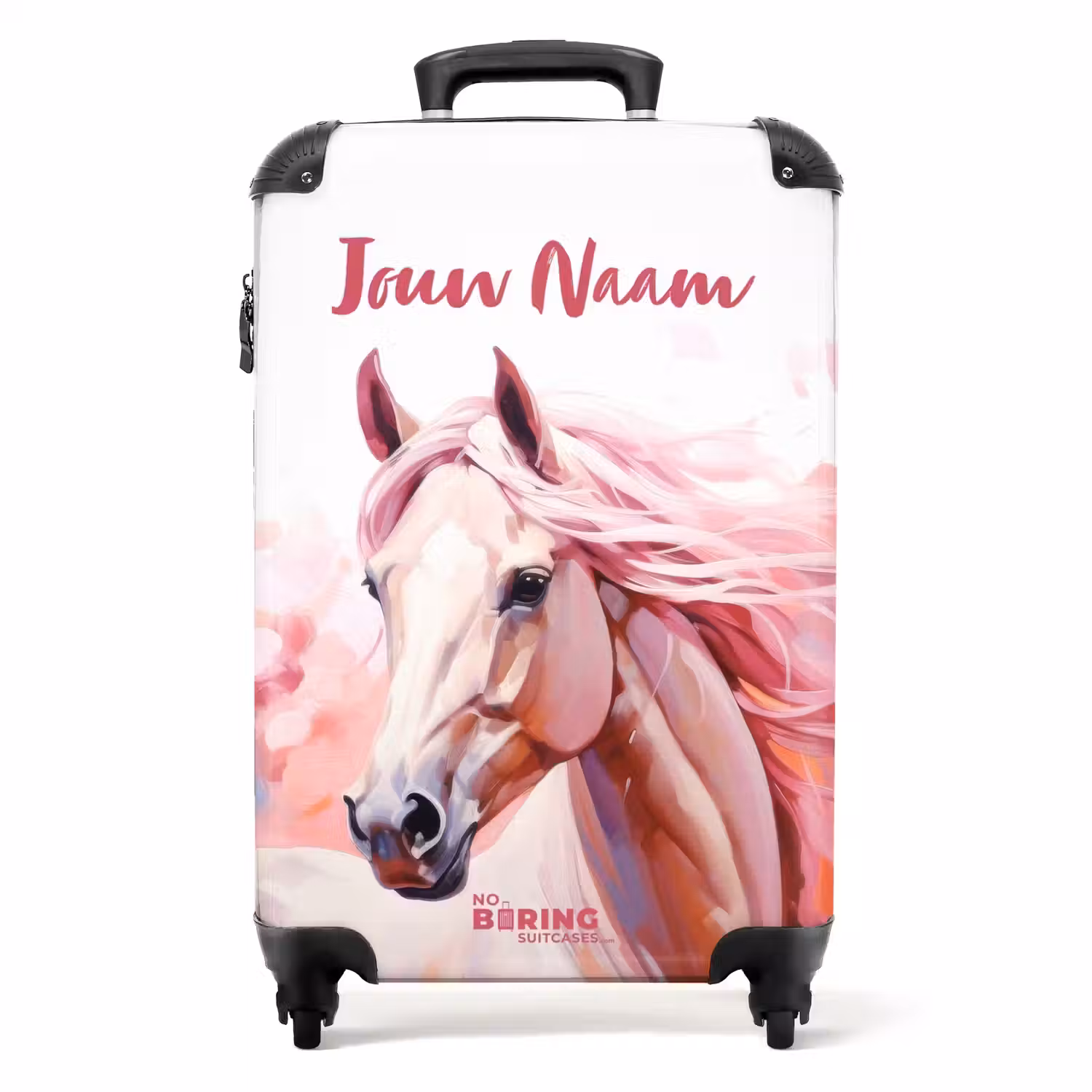 Roze Renner NBS - Handbagage koffer - Kinderen Unisex middel -productfoto_recht