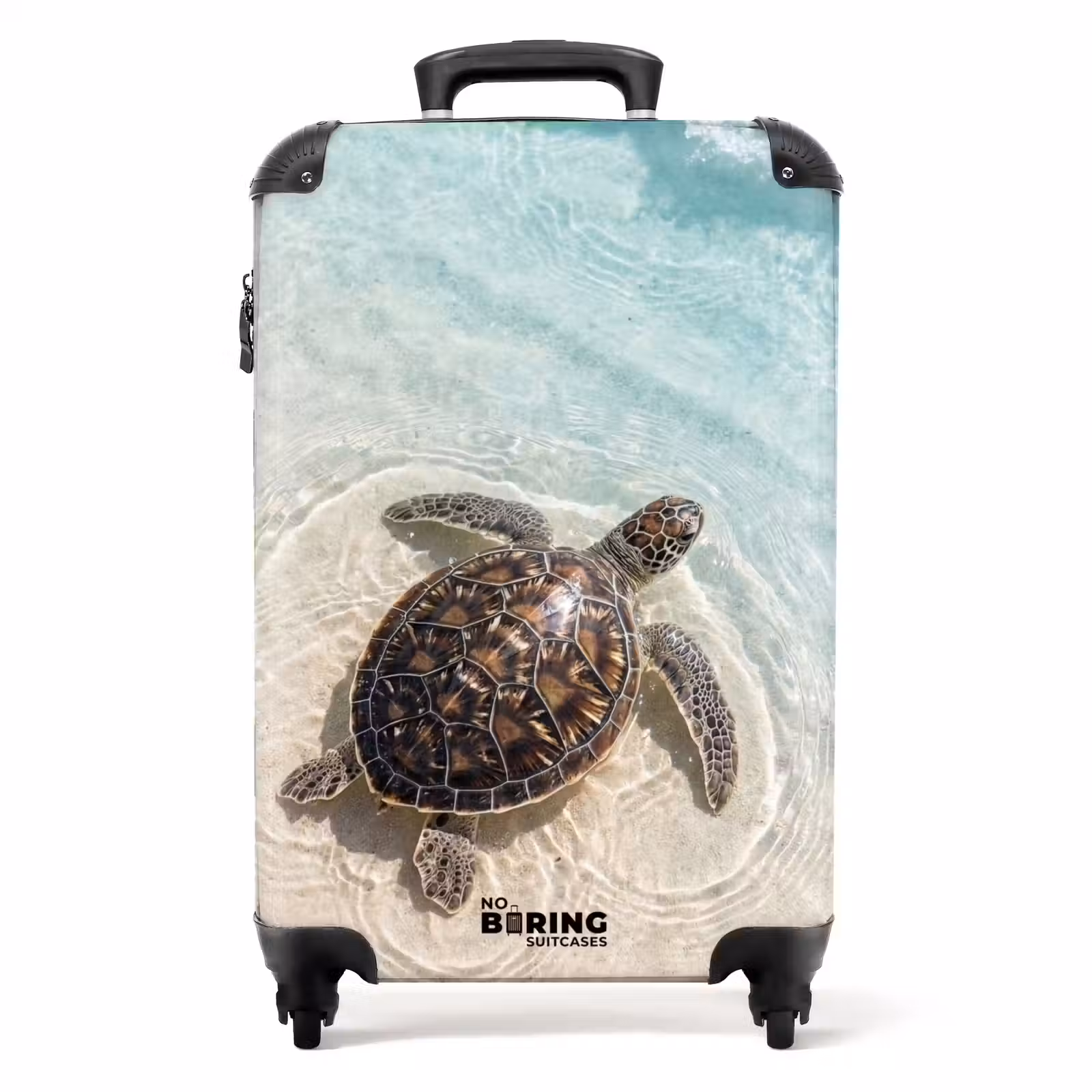Koffer - Schildpad - Helder water - Strand - Dieren - Natuur - Schildpad - Helder water - Strand - Dieren - Natuur NBS - Handbagage koffer - Volwassenen Unisex middel