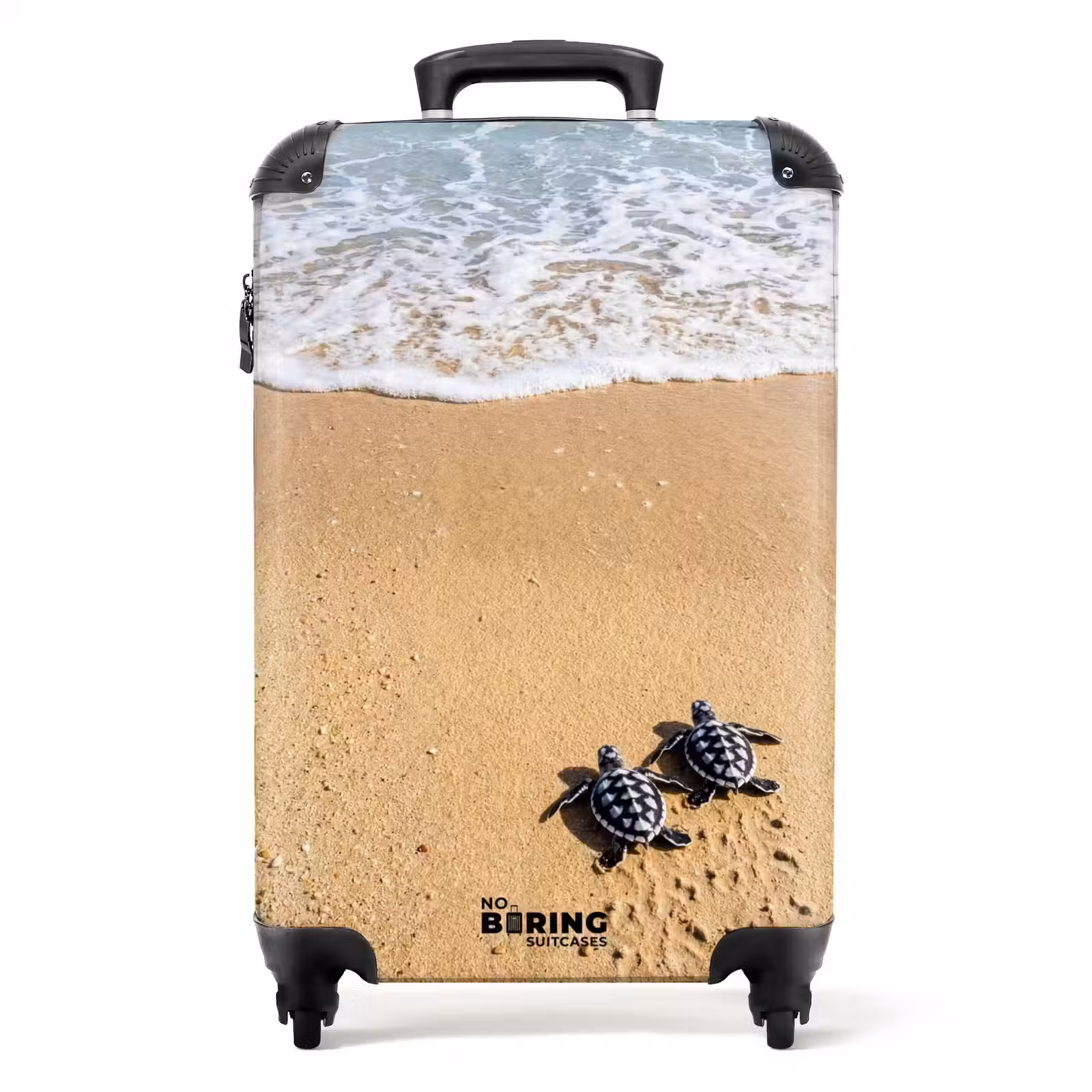 Koffer - Schildpad - Jong - Strand - Oceaan - Blauw - Schildpad - Jong - Strand - Oceaan - Blauw NBS - Handbagage koffer - Volwassenen Unisex middel