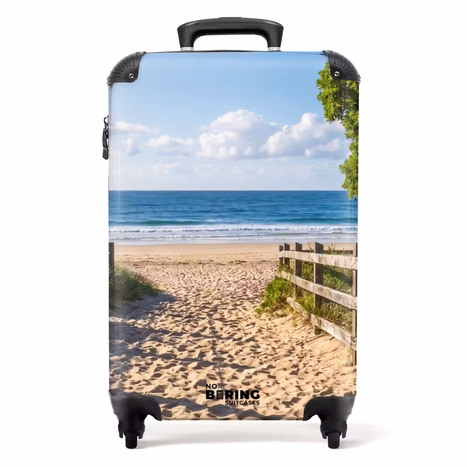Koffer - Strand - Zandpad - Oceaan - Natuur - Strand - Zandpad - Oceaan - Natuur NBS - Handbagage koffer - Volwassenen Unisex middel