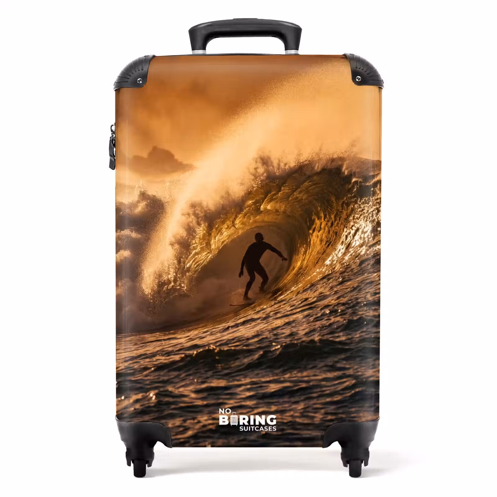 Koffer - Surfer - Golf - Oceaan - Sport - Oranje - Surfer - Golf - Oceaan - Sport - Oranje NBS - Handbagage koffer - Volwassenen Unisex middel