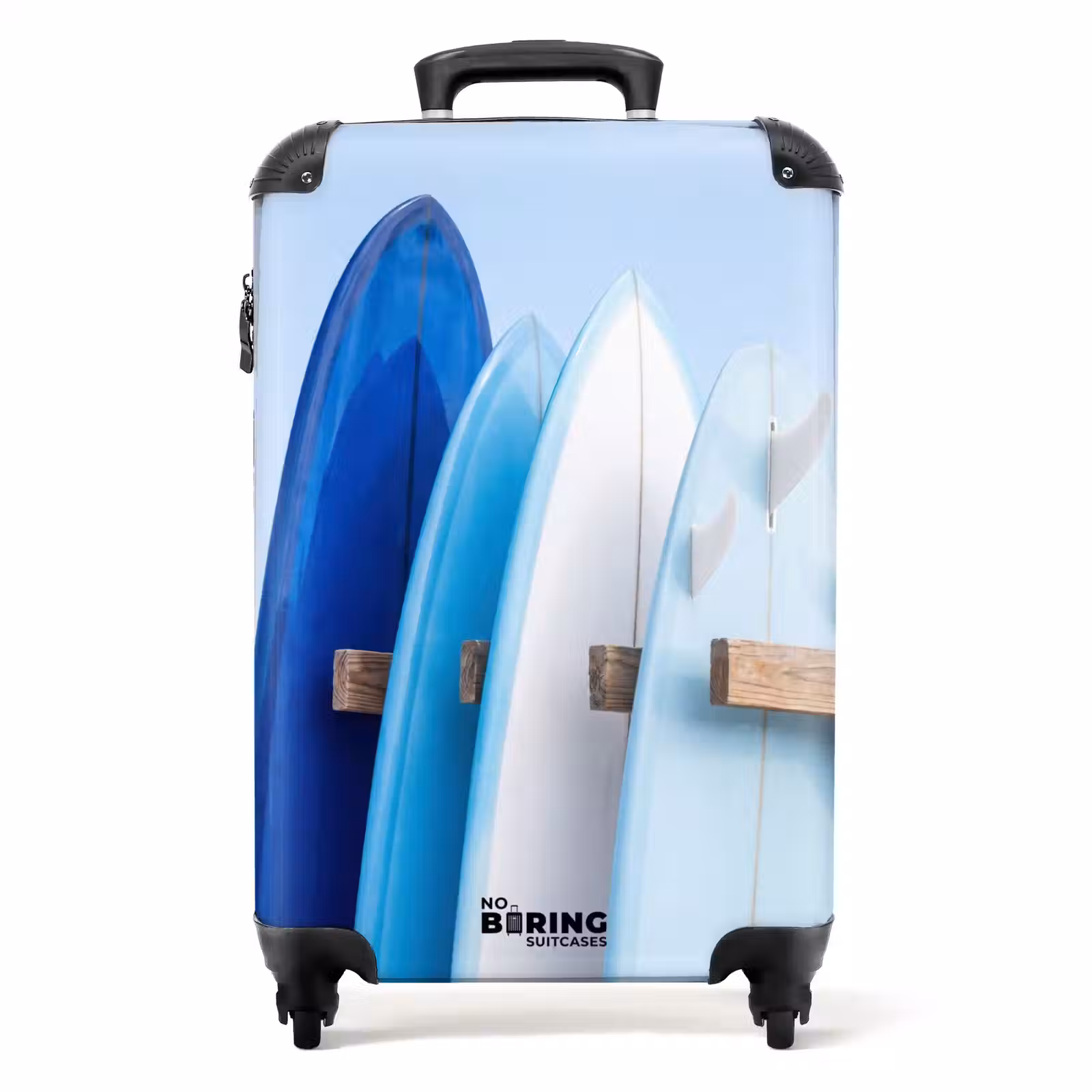Koffer - Surfplank - Strand - Zomer - Blauw - Water - Surfplank - Strand - Zomer - Blauw - Water NBS - Handbagage koffer - Volwassenen Unisex middel