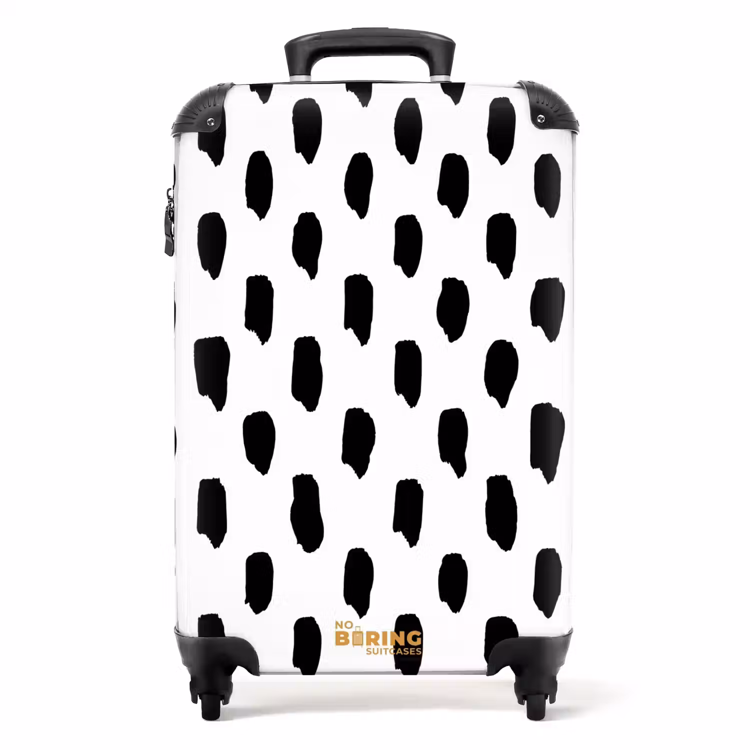 Verticale vlekken op een witte achtergrond NBS - Handbagage koffer - Volwassenen Unisex middel -productfoto_recht
