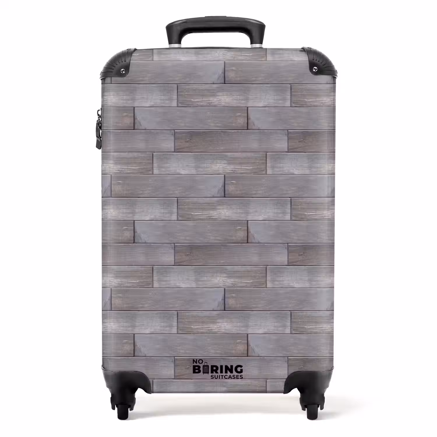 Verweerd blauwgrijs hout NBS - Handbagage koffer - Volwassenen Unisex middel -productfoto_recht