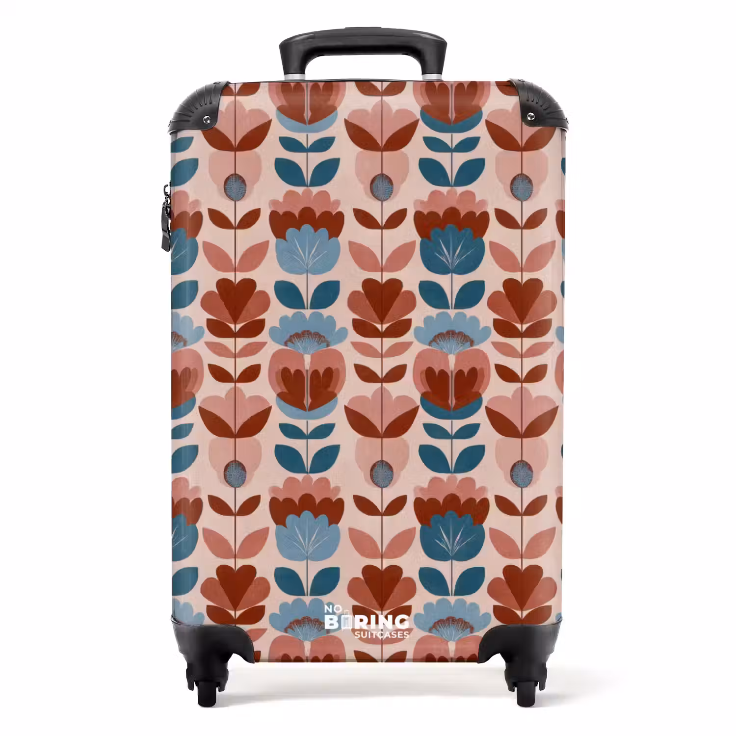Vintage - Motief - Kleurrijk NBS - Handbagage koffer - Volwassenen Unisex middel -productfoto_recht