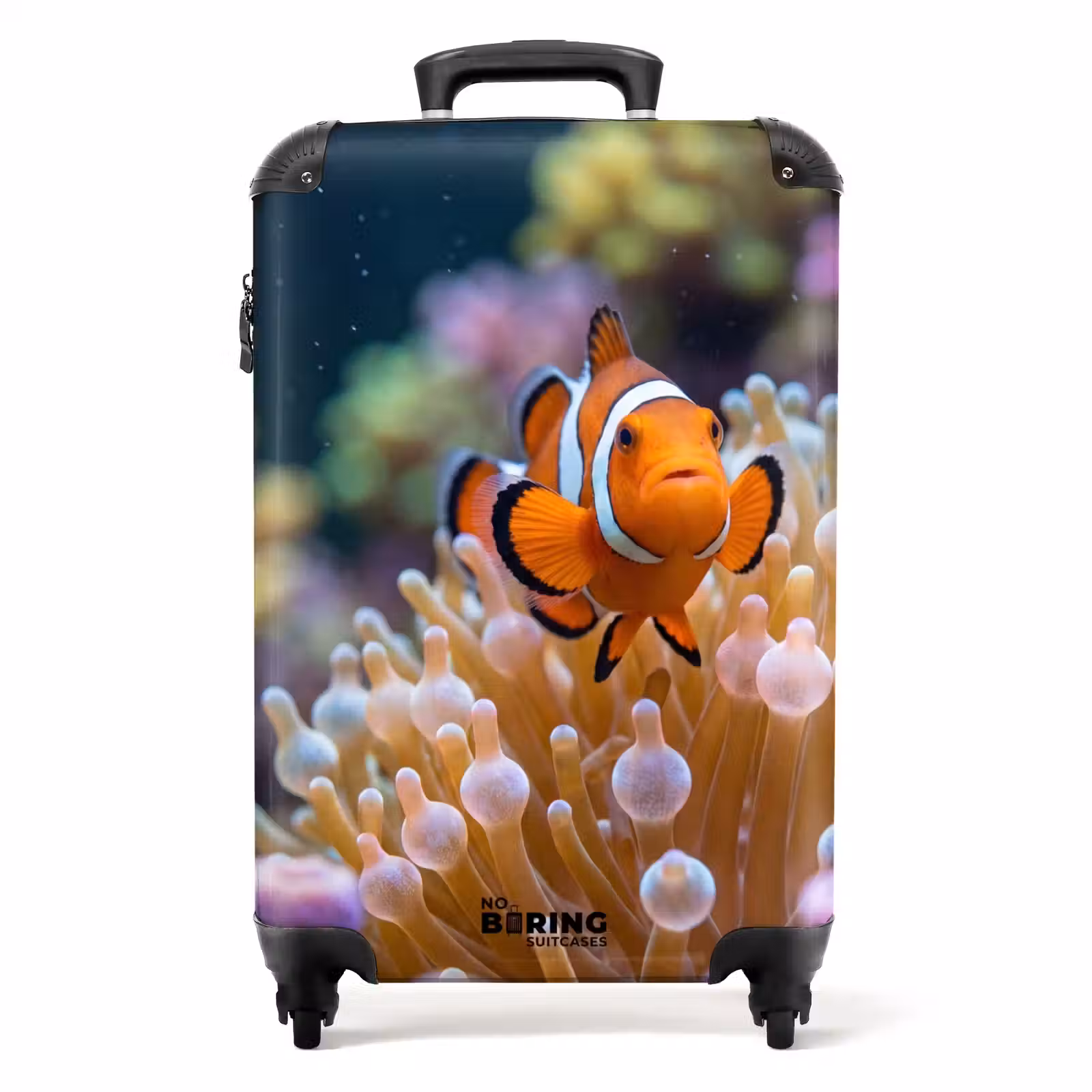 Koffer - Vis - Koraal - Onderwater - Oranje - Dieren - Vis - Koraal - Onderwater - Oranje - Dieren NBS - Handbagage koffer - Volwassenen Unisex middel