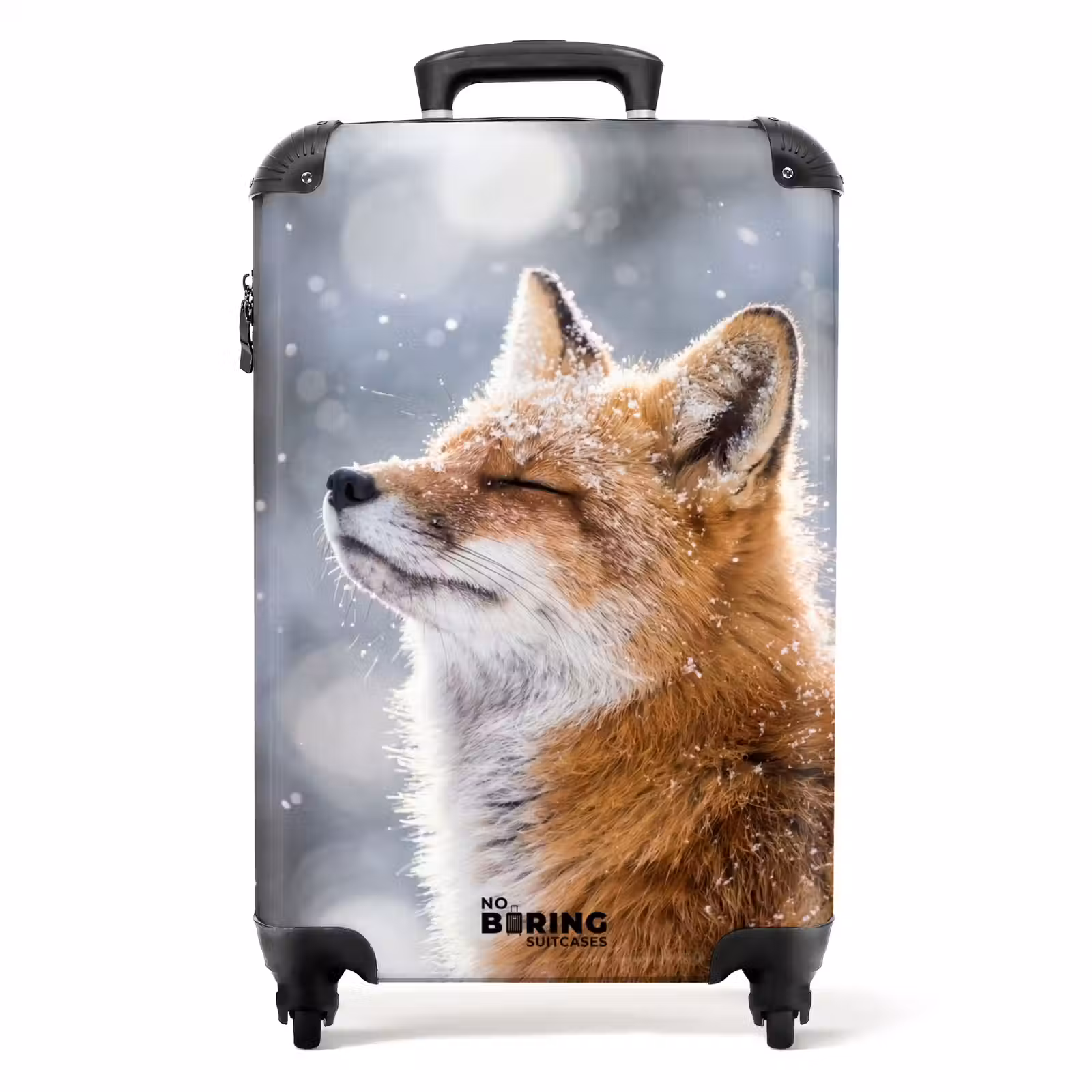 Koffer - Vos - Sneeuwval - Portret - Winter - Sfeervol - Vos - Sneeuwval - Portret - Winter - Sfeervol NBS - Handbagage koffer - Volwassenen Unisex middel