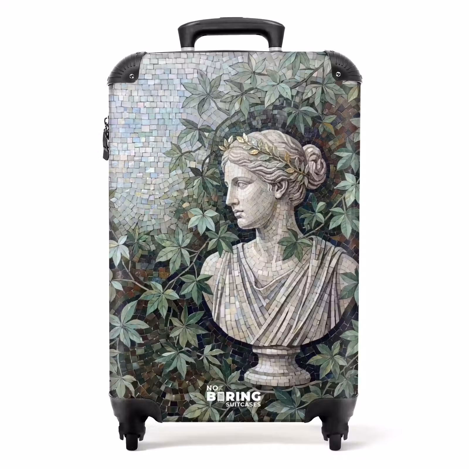 Koffer - Vrouw - Klassiek - Mozaiëk - Natuur - Groen - Vrouw - Klassiek - Mozaiëk - Natuur - Groen NBS - Handbagage koffer - Volwassenen Unisex middel