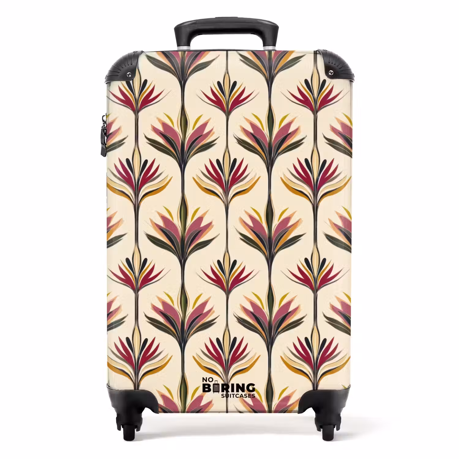 Waaier - Motief - Kleurrijk NBS - Handbagage koffer - Volwassenen Unisex middel -productfoto_recht