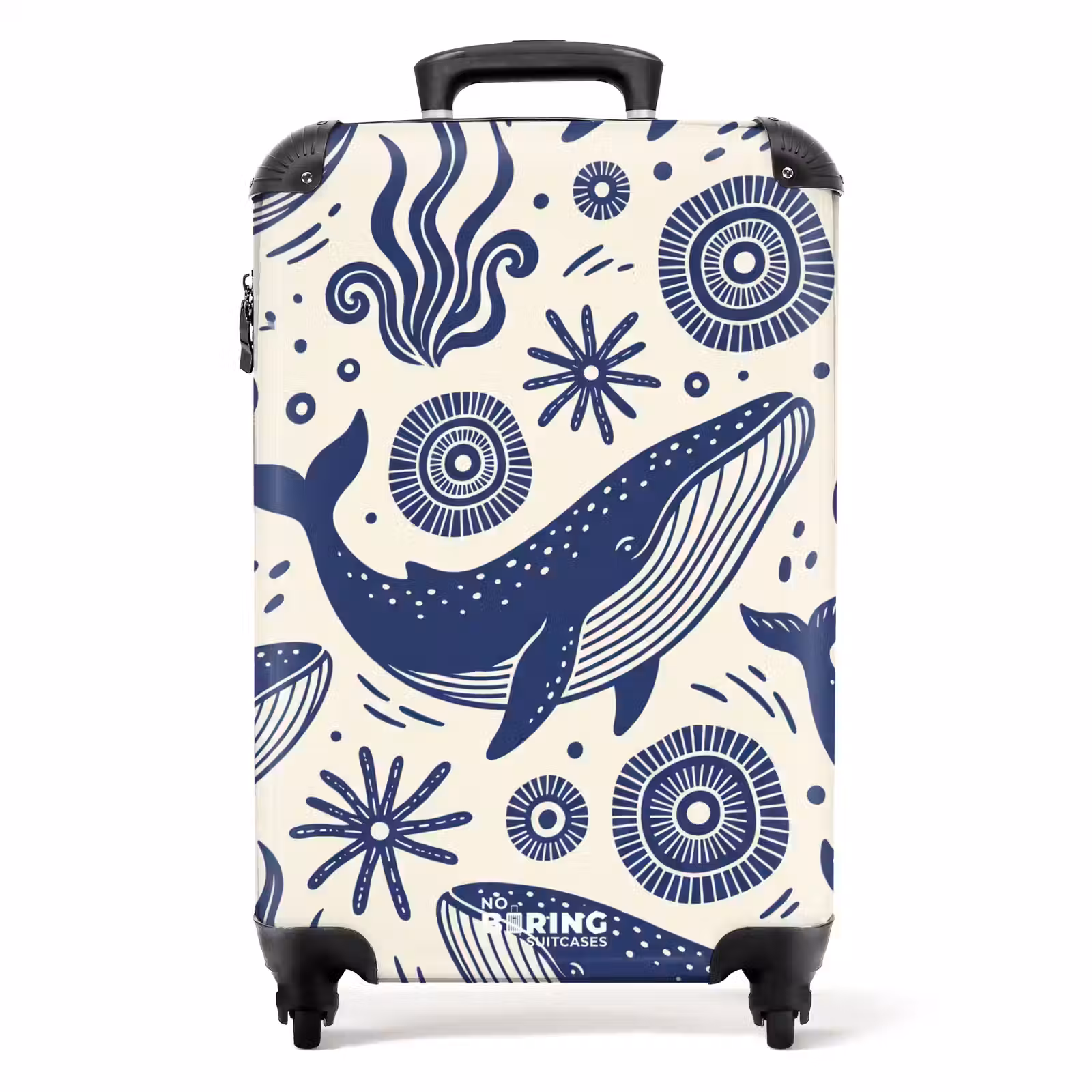 Koffer - Walvis - Onderwater - Dieren - Abstract - Blauw - Walvis - Onderwater - Dieren - Abstract - Blauw NBS - Handbagage koffer - Volwassenen Unisex middel