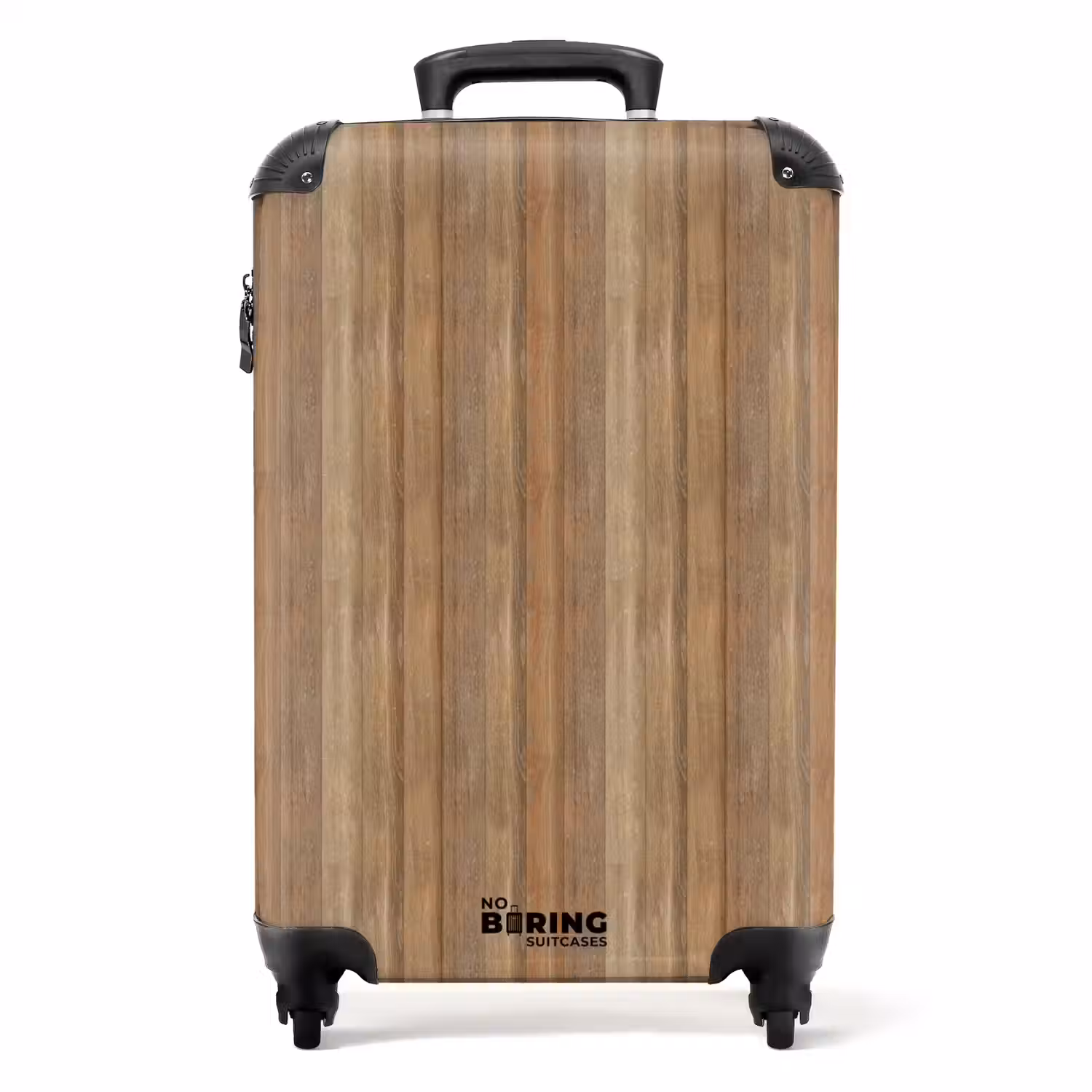 Warme houttint met verticale planken NBS - Handbagage koffer - Volwassenen Unisex middel -productfoto_recht