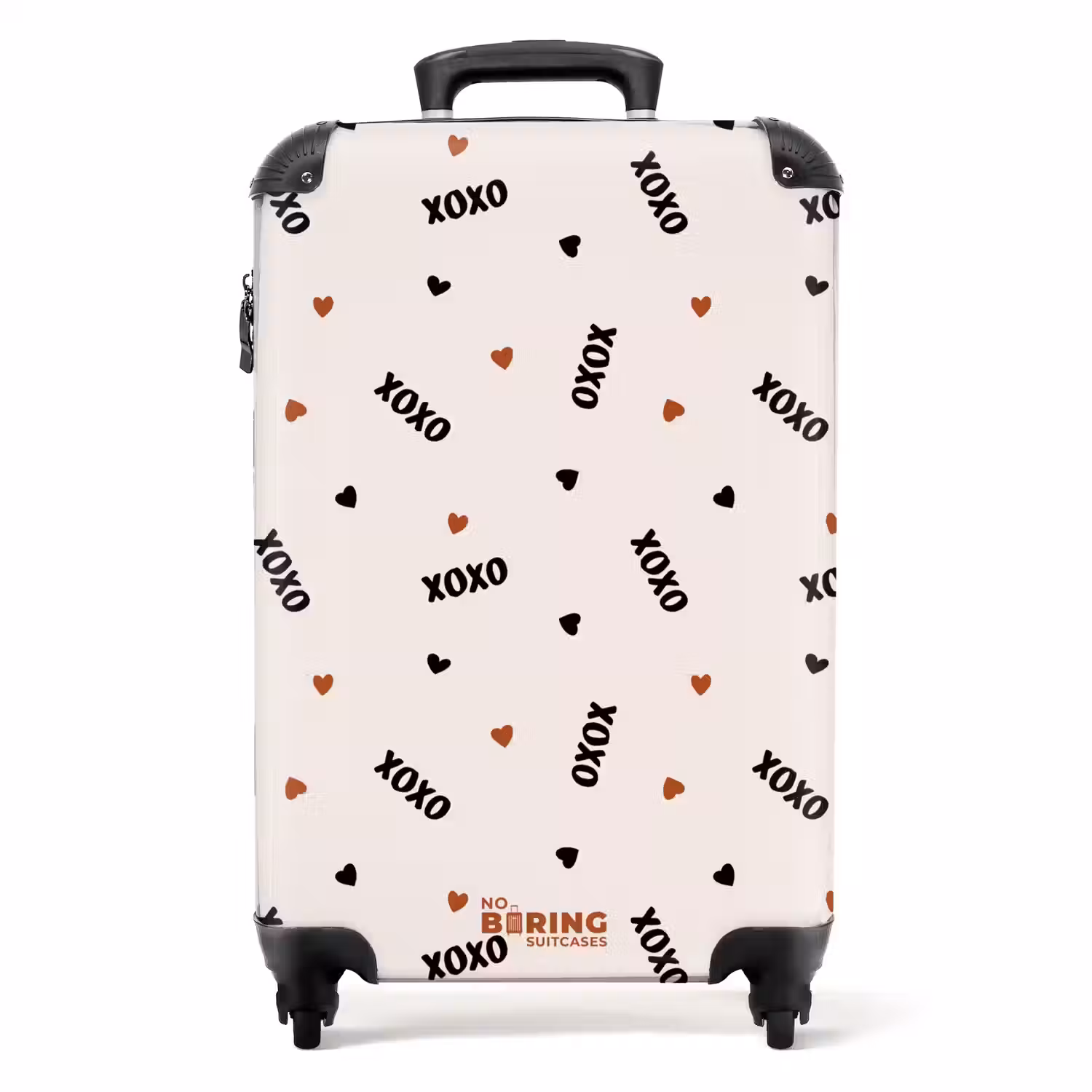 XOXO op beige NBS - Handbagage koffer - Volwassenen Unisex middel -productfoto_recht