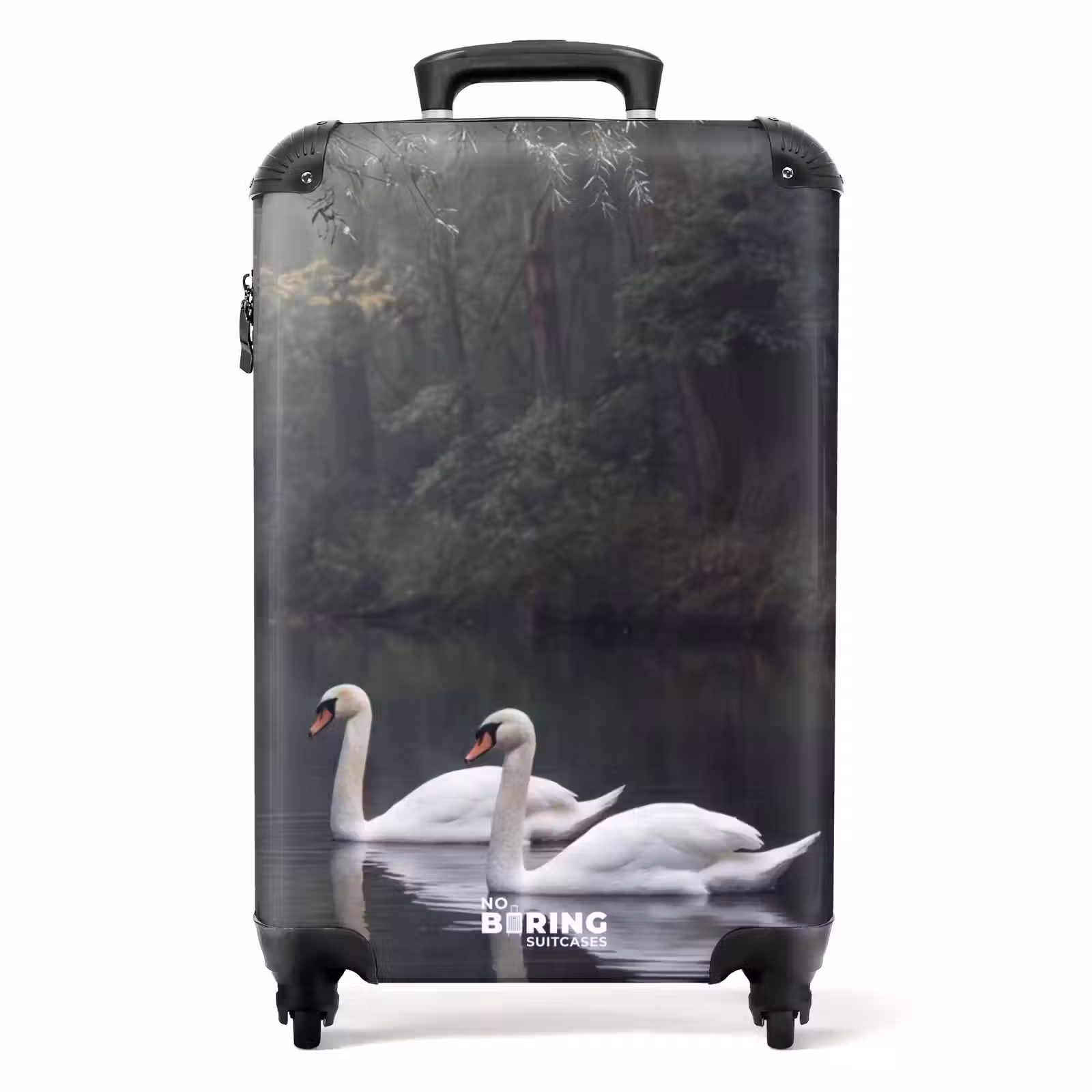 Koffer - Zwanen - Rivier - Bos - Zwanen - Rivier - Bos NBS - Handbagage koffer - Volwassenen Unisex middel