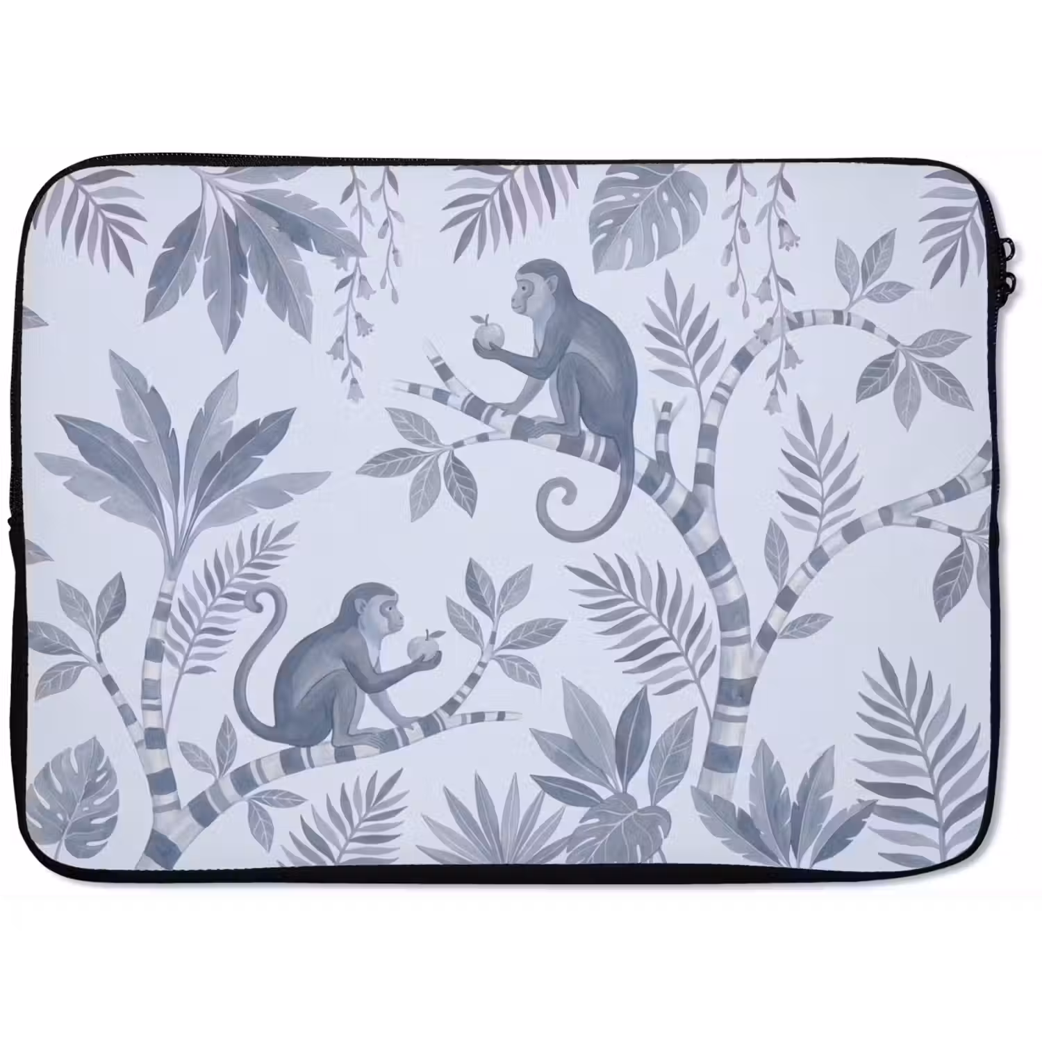 Aap - Boom - Bladeren - Jungle - Illustratie laptophoes neopreen klein -zkaufland3dotto