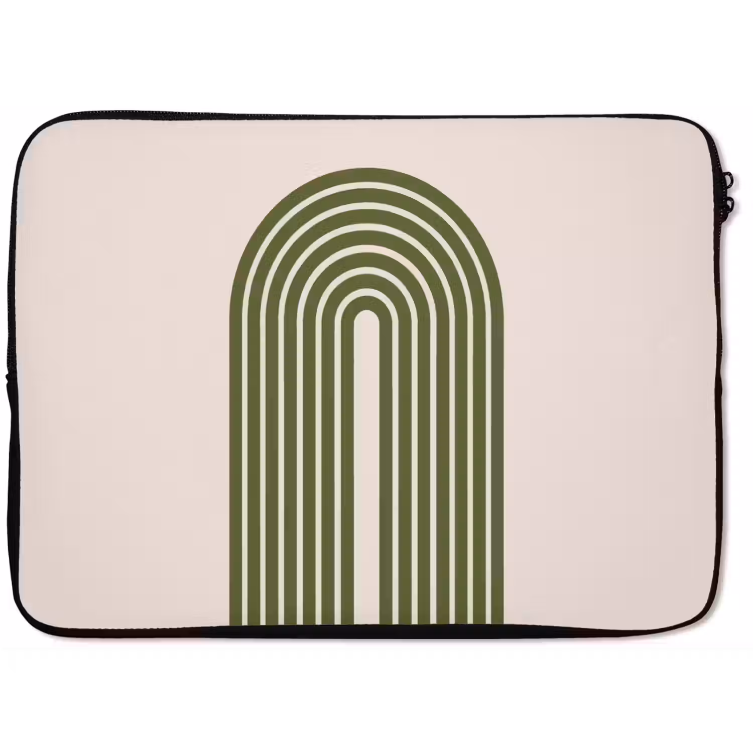 Abstract - Bogen - Modern - Groen - Kunst laptophoes neopreen klein -zkaufland3dotto