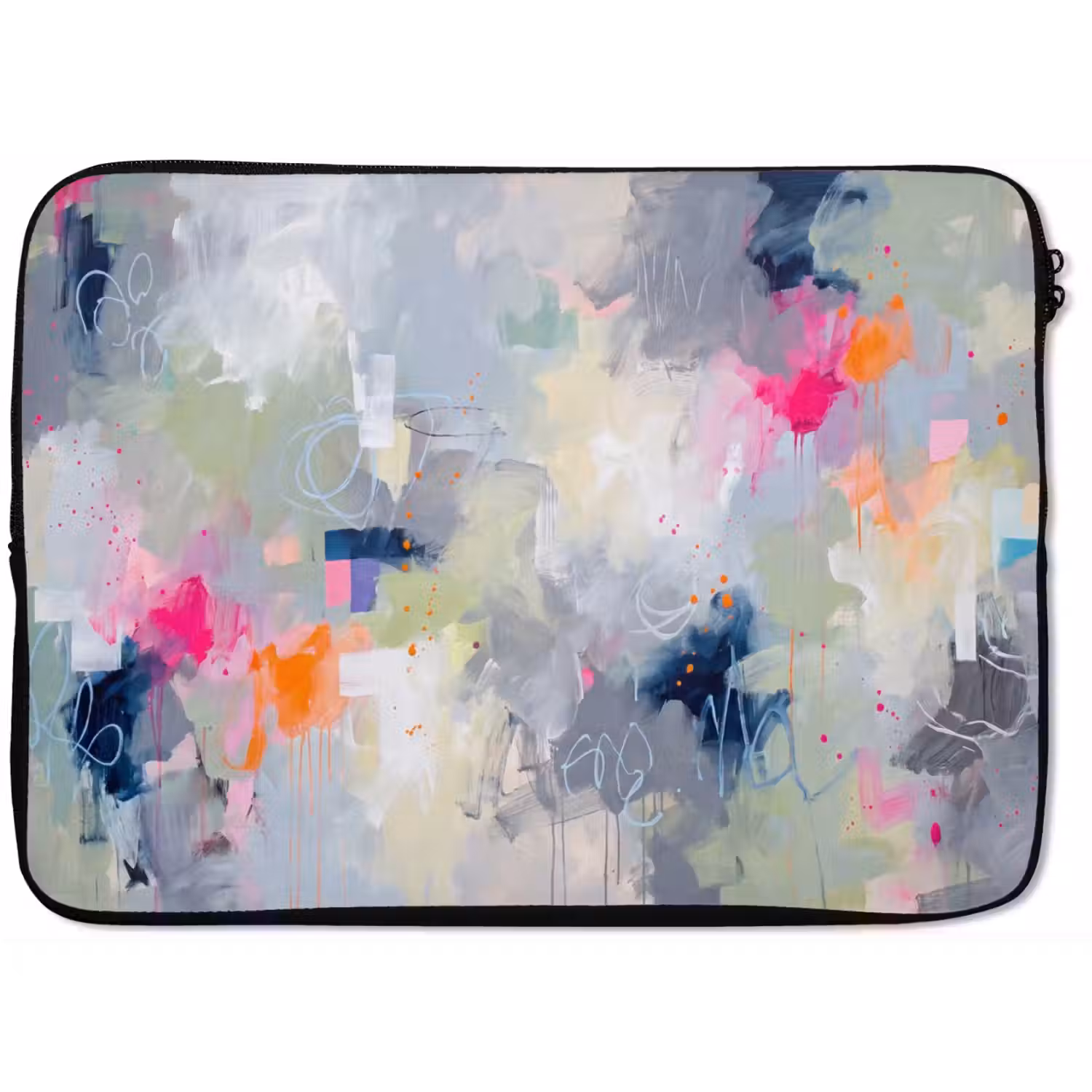 Abstract - Kleurrijk - Modern - Kunst laptophoes neopreen klein -zkaufland3dotto