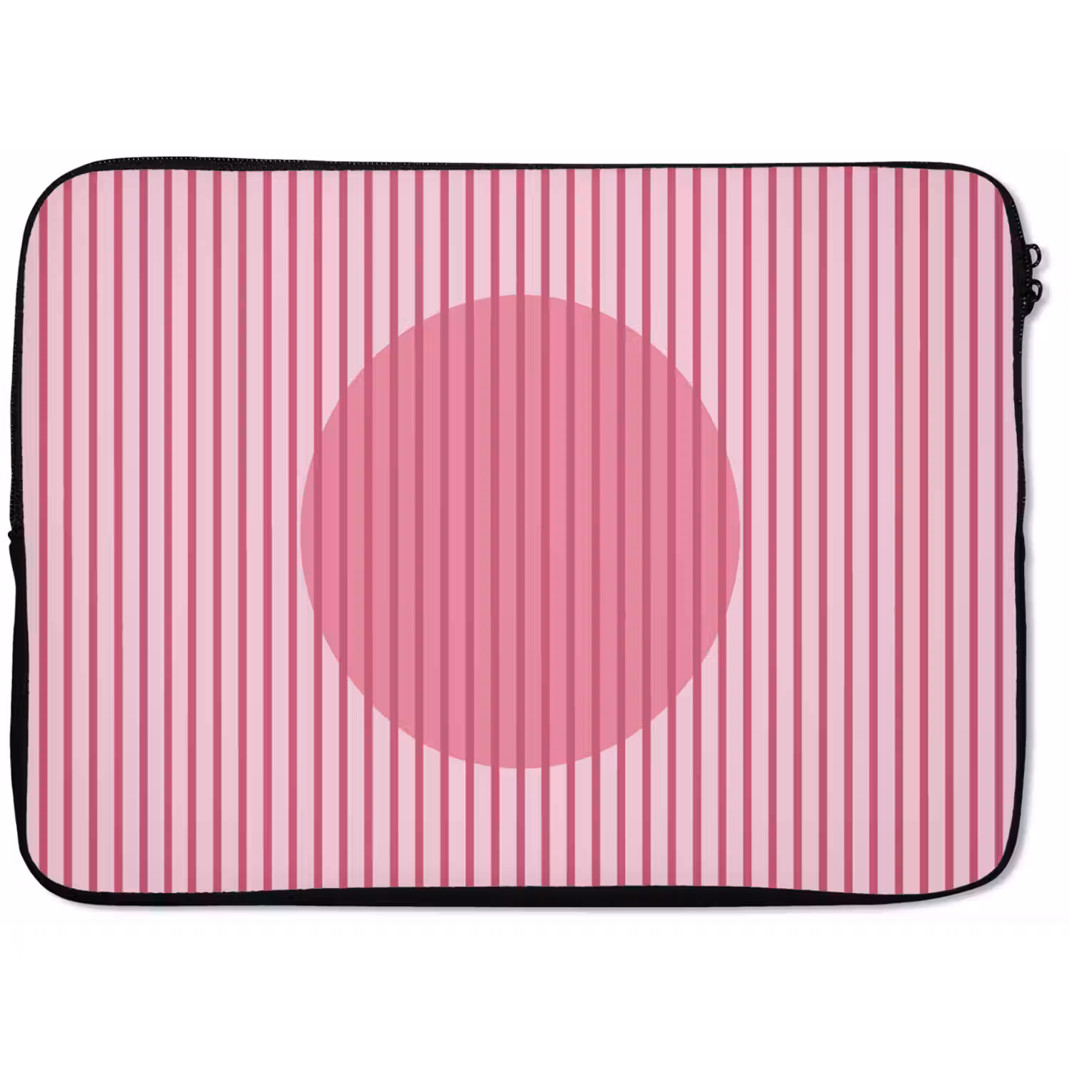 Abstract - Strepen - Ovaal - Roze - Modern laptophoes neopreen klein -zkaufland3dotto