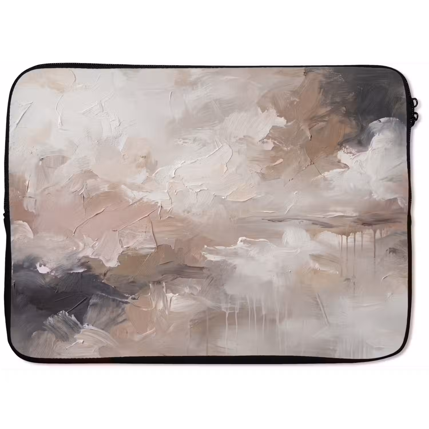 Abstract - Textuur - Kunst - Modern - Beige laptophoes neopreen klein -zkaufland3dotto