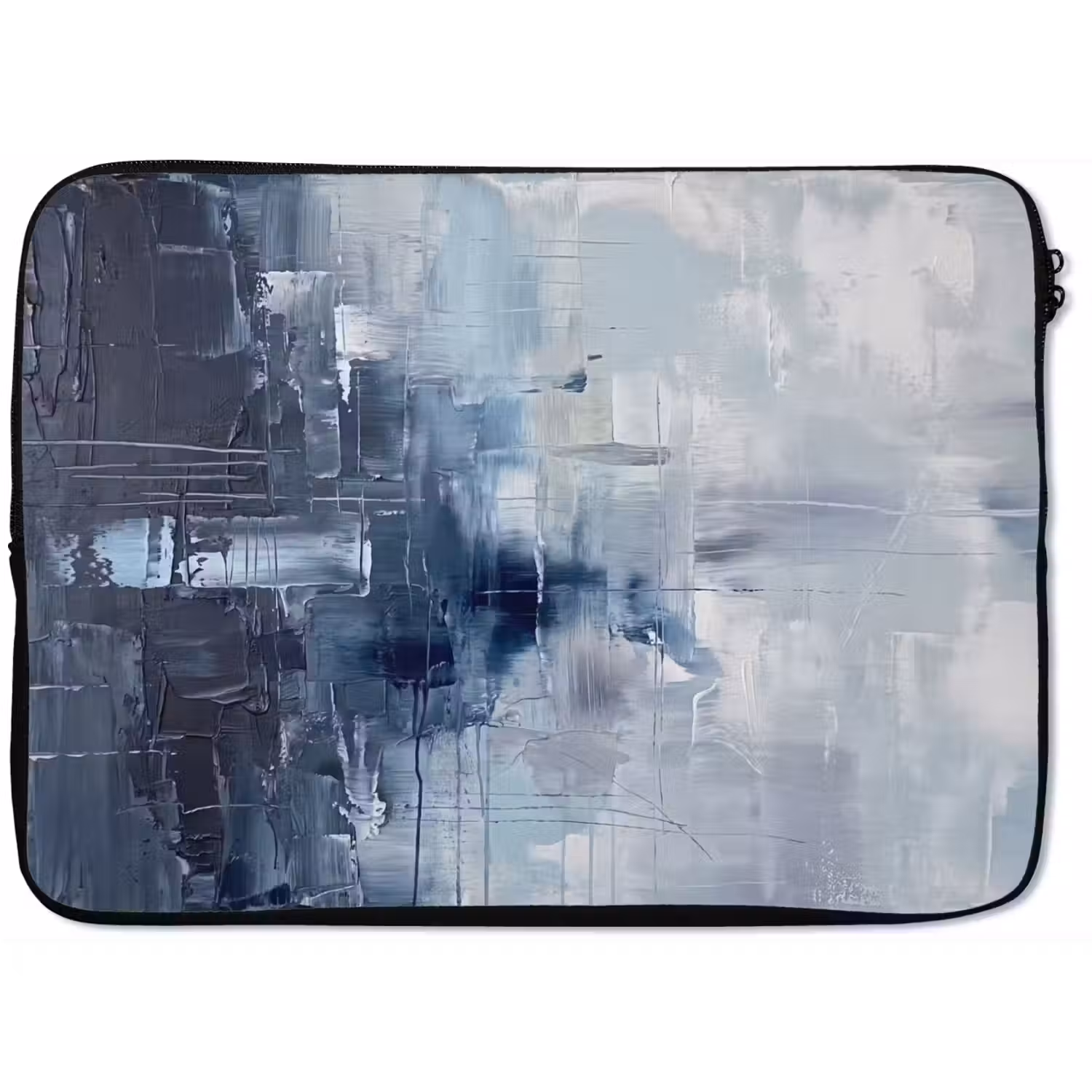 Abstract - Textuur - Kunst - Modern - Blauw laptophoes neopreen klein -zkaufland3dotto
