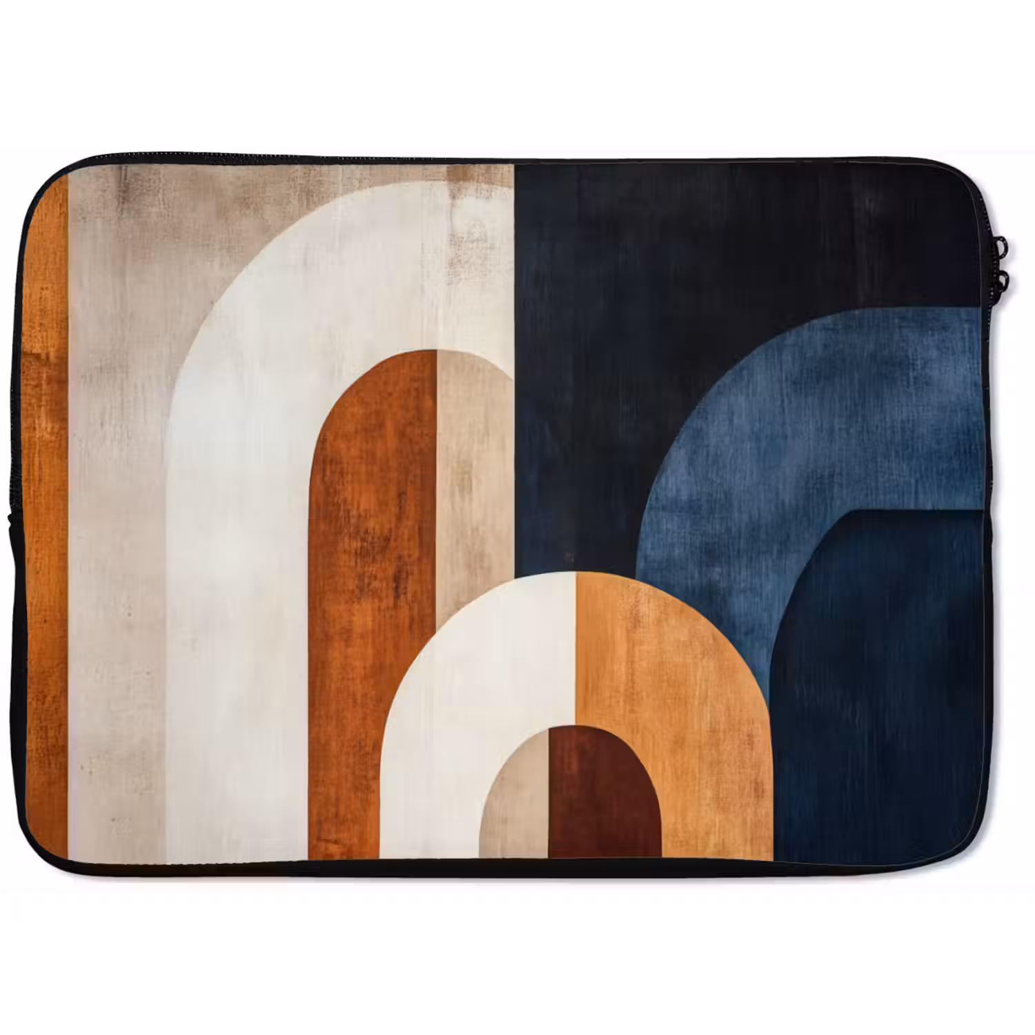 Abstract - Vormen - Donkerblauw laptophoes neopreen klein -zkaufland3dotto