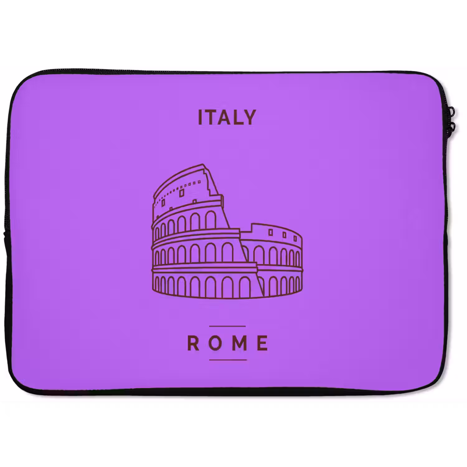 Architectuur - Colosseum - Rome - Minimalistisch - Paars laptophoes neopreen klein -zkaufland3dotto