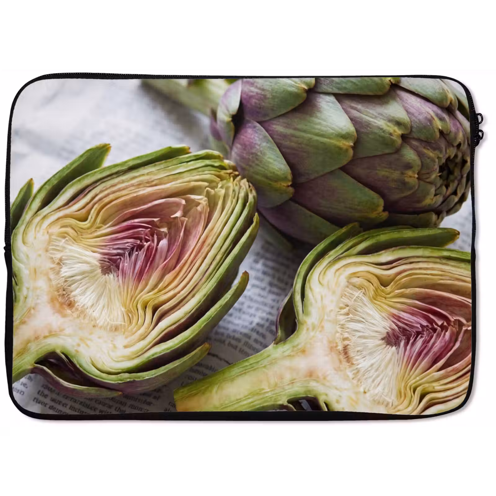 Laptophoes Artisjok - Doorgesneden - Eten - Artisjok - Doorgesneden - Eten laptophoes neopreen klein