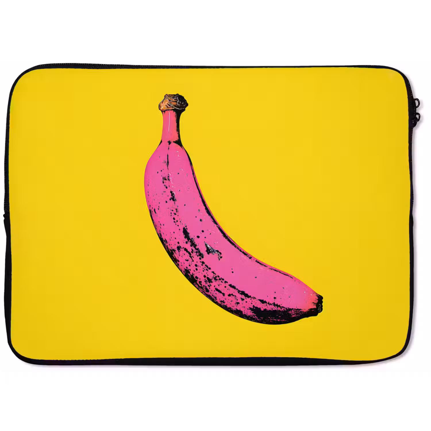 Banaan - Grafisch - Geel laptophoes neopreen klein -zkaufland3dotto