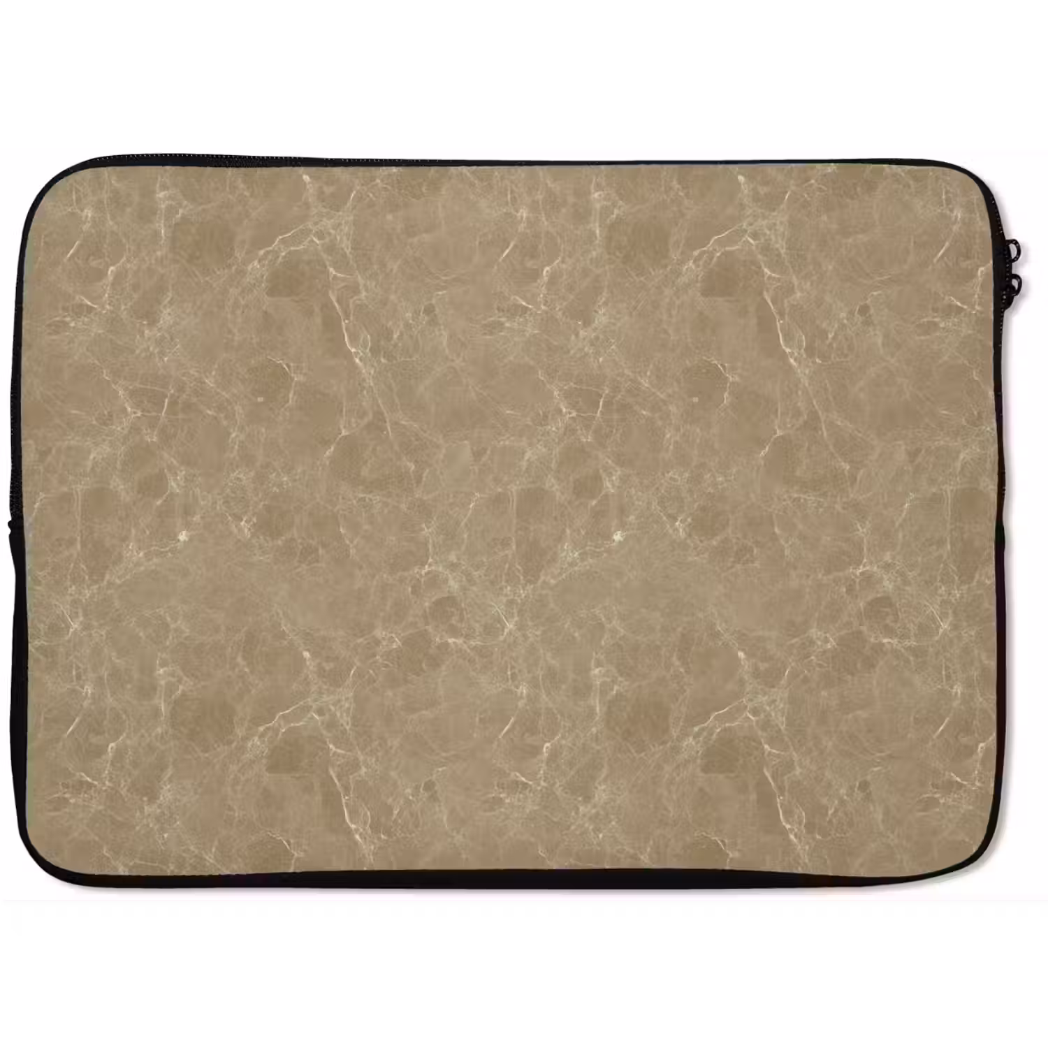 Beige - Marmer - Witte aders laptophoes neopreen klein 279 -zkaufland3dotto