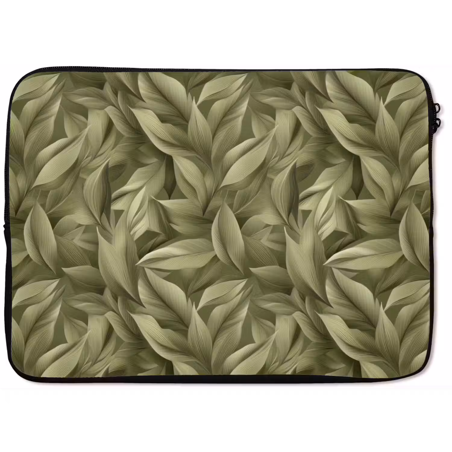 Bladeren - Modern - Groen laptophoes neopreen klein 279 -zkaufland3dotto