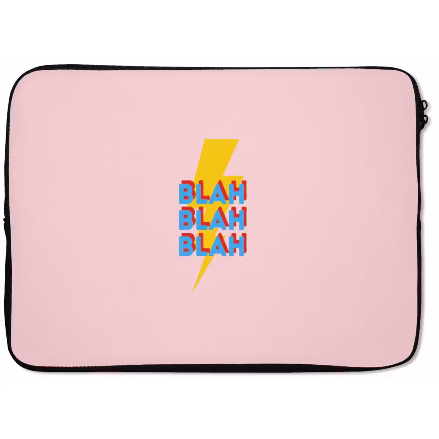 Blah - Bliksem - Roze laptophoes neopreen klein -zkaufland3dotto