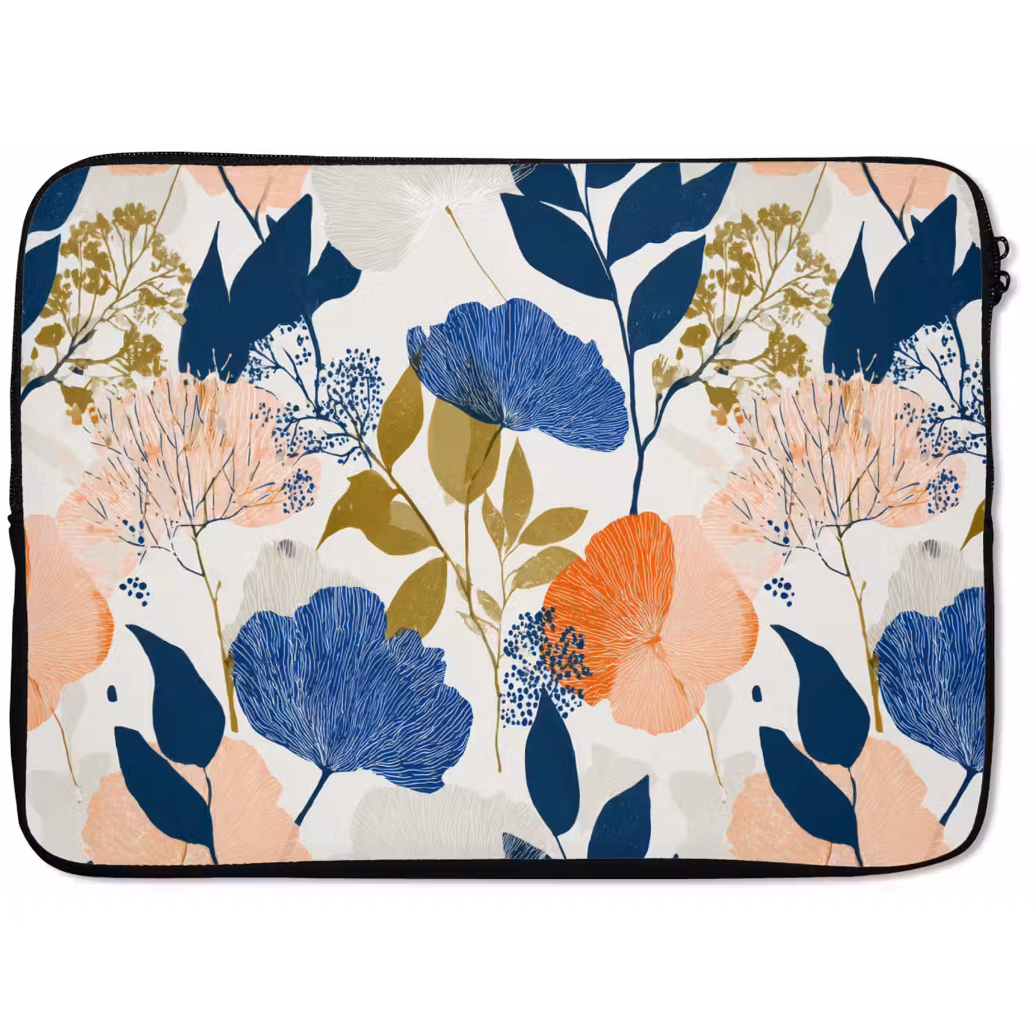 Bloemen - Botanisch - Kleurrijk laptophoes neopreen klein 279 -zkaufland3dotto