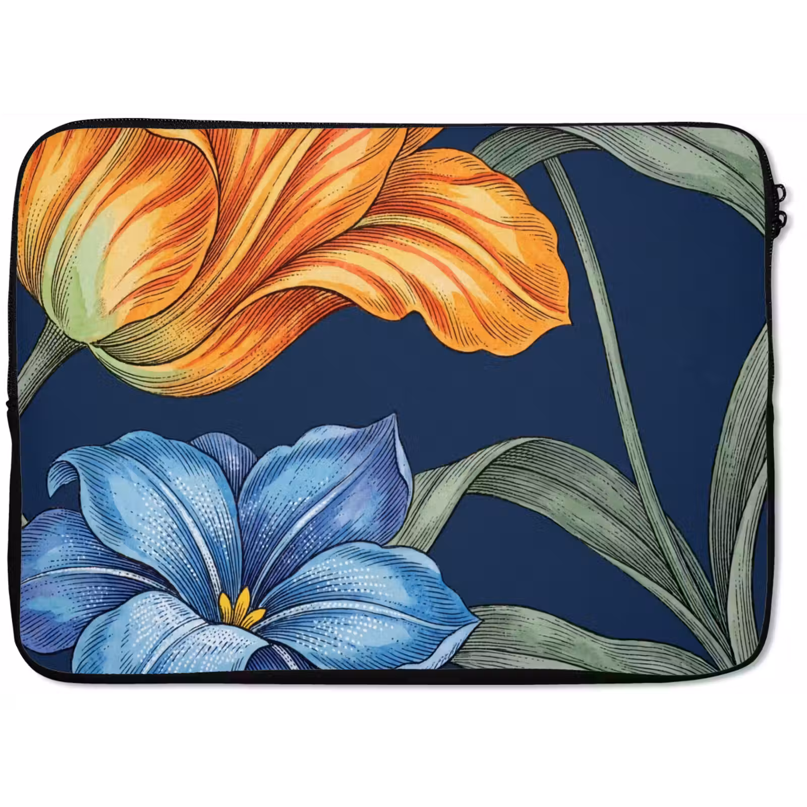 Laptophoes Bloemen - Botanisch - Patroon - Bloemen - Botanisch - Patroon laptophoes neopreen klein