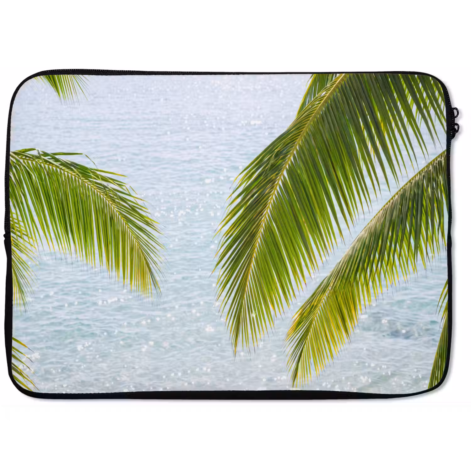 Boom - Bladeren - Water - Tropisch - Groen laptophoes neopreen klein -zkaufland3dotto