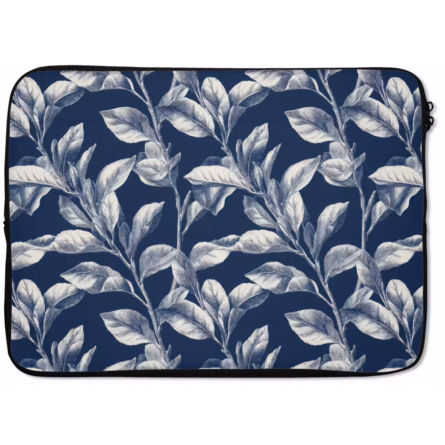 Botanisch - Patroon - Blauw laptophoes neopreen klein 279 -zkaufland3dotto