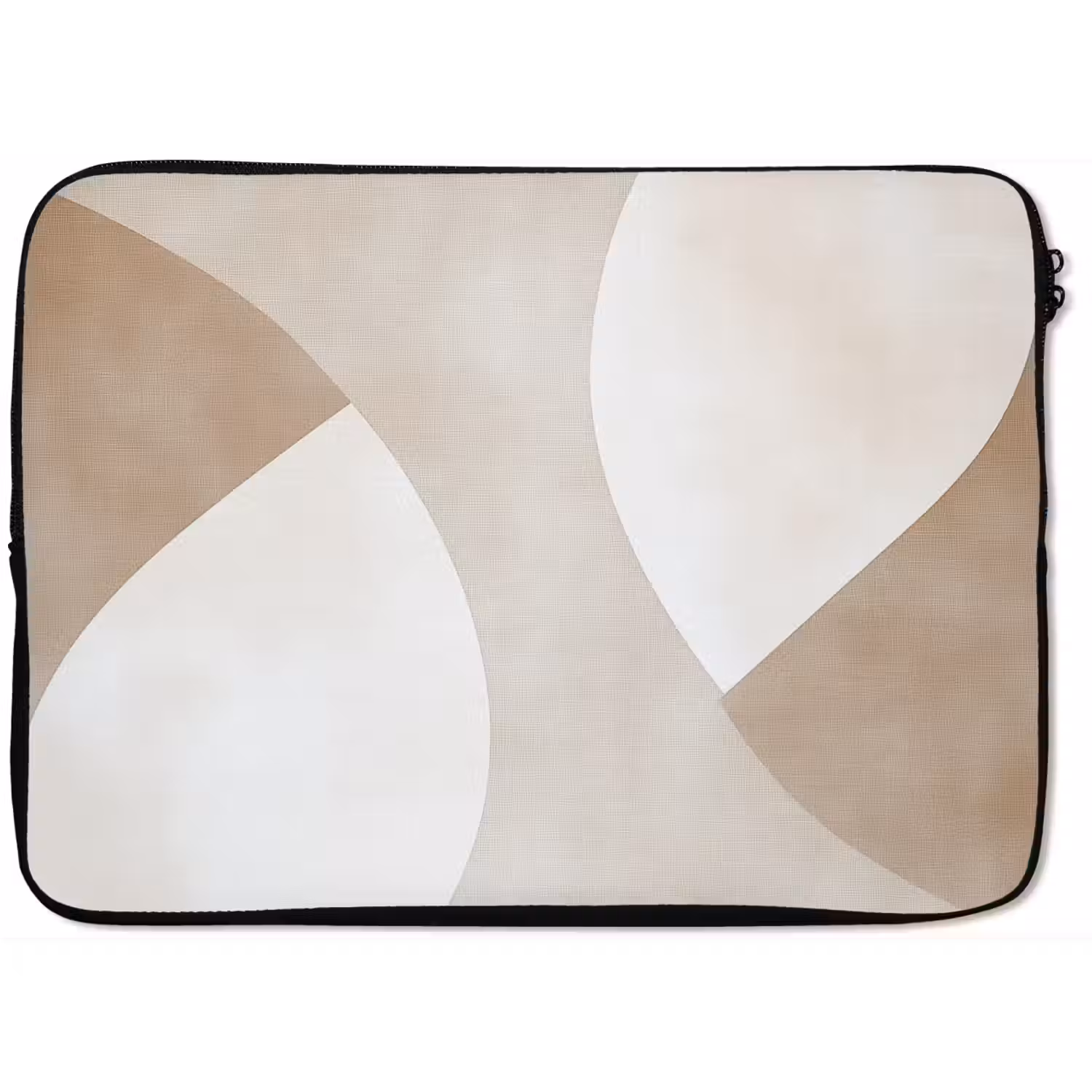 Bruin - Japandi - Abstract laptophoes neopreen klein -zkaufland3dotto