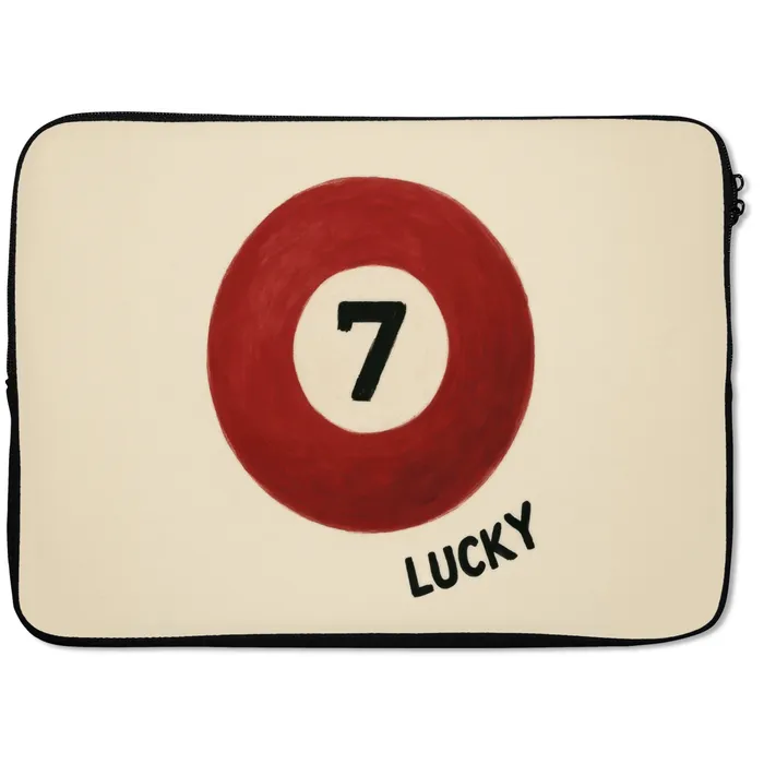 Cirkel - Zeven - Lucky - Rood laptophoes neopreen klein -zkaufland3dotto