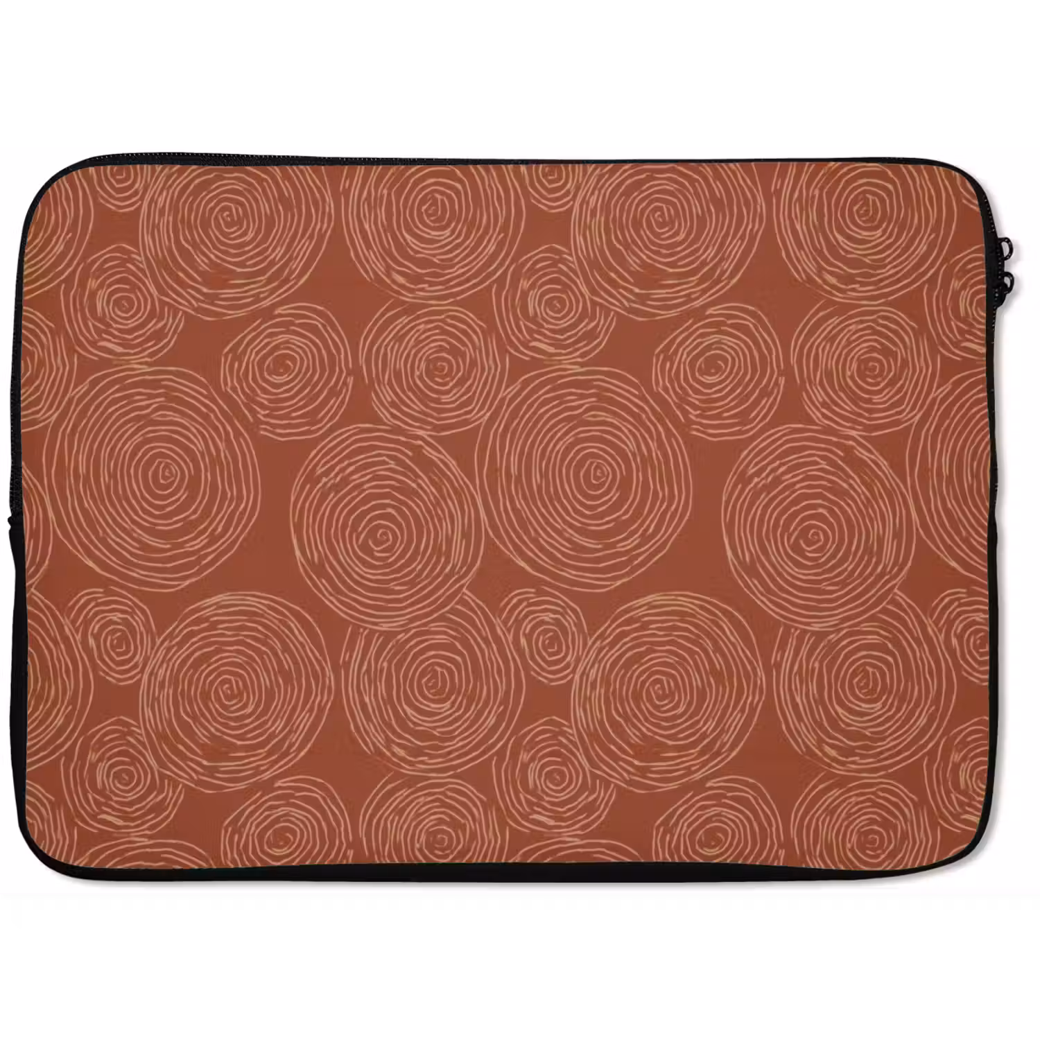 Cirkels - Abstract - Artistiek - Terracotta laptophoes neopreen klein 279 -zkaufland3dotto